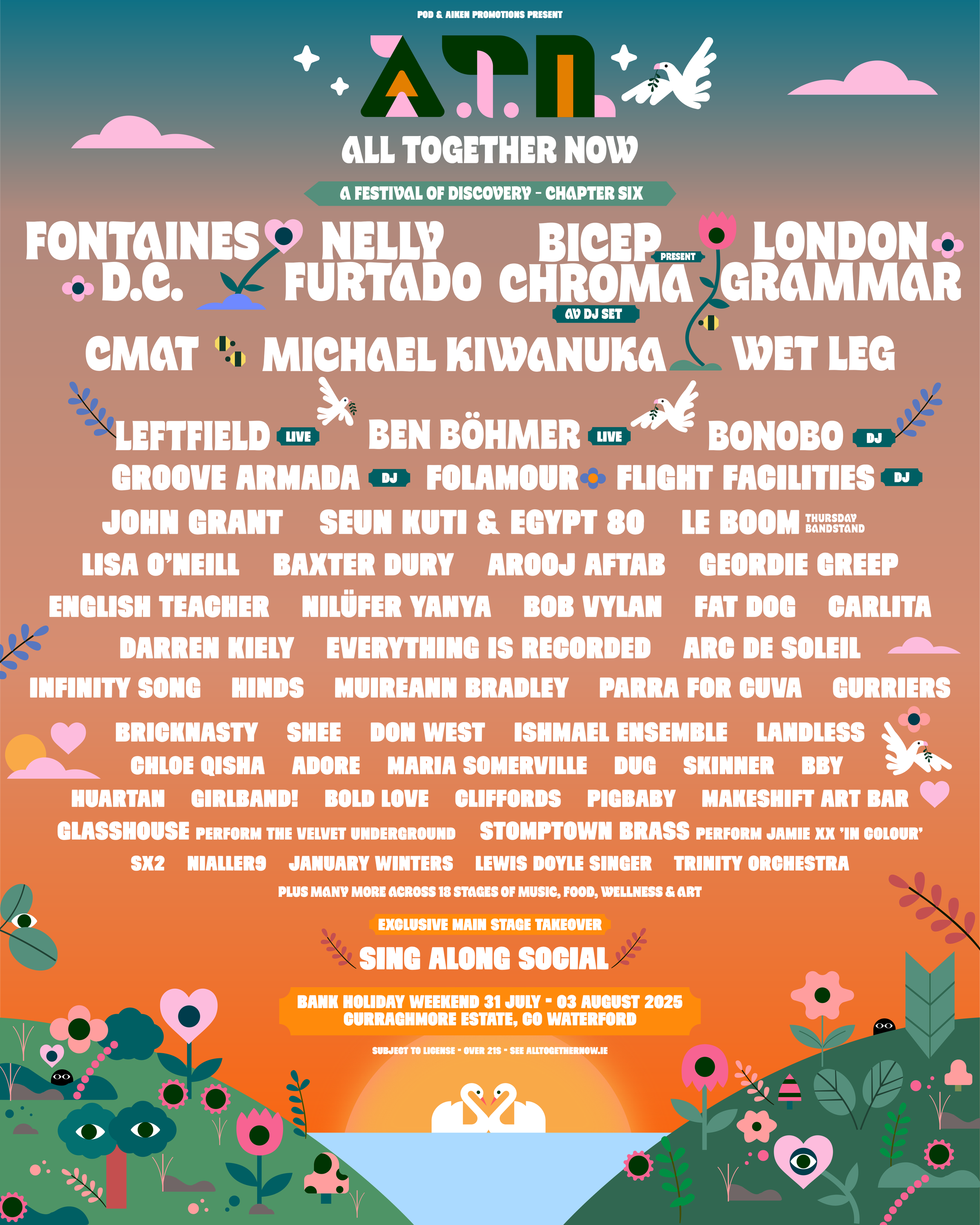 All Together Now 50 Acts Announced POD