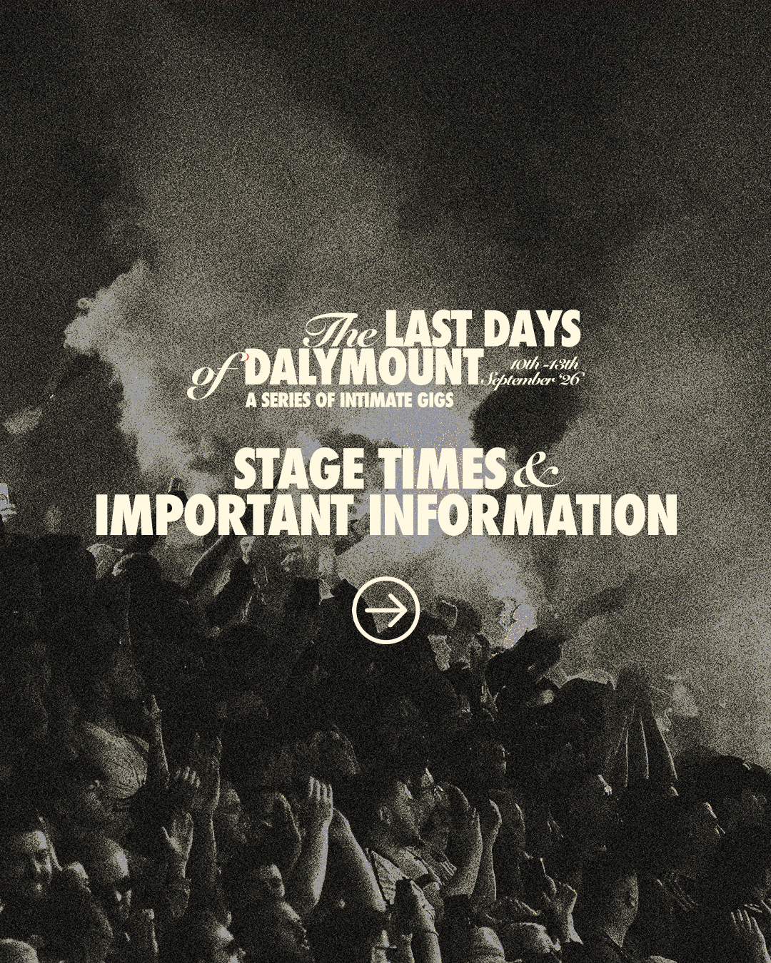 The Last Days of Dalymount - Ticket Update, Stage Times &amp; Public Info