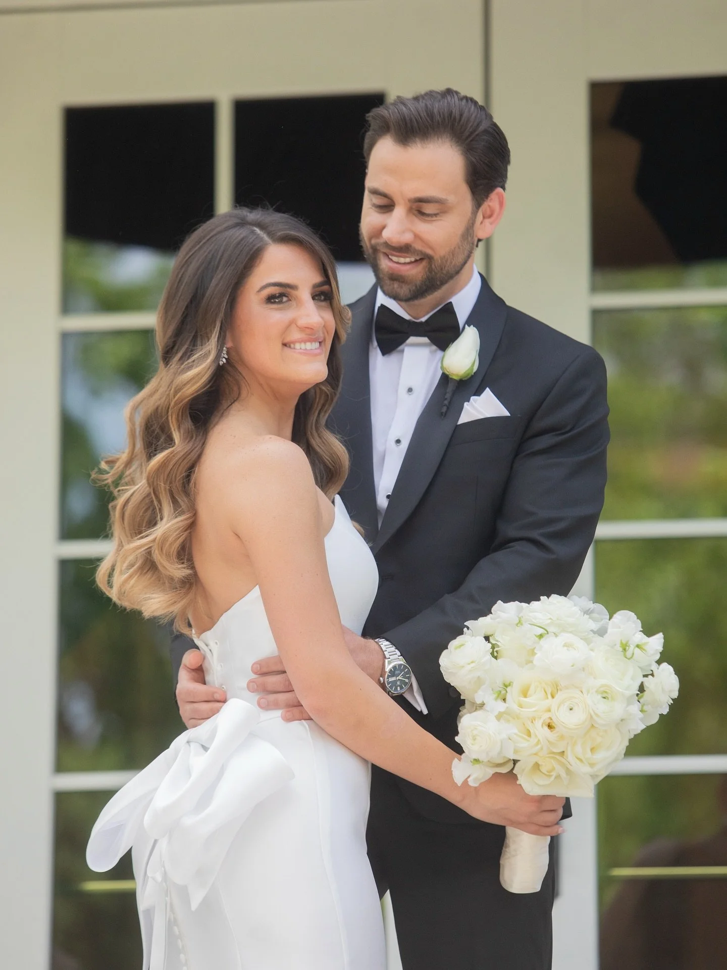 A cohesive look from start to finish &mdash; her soft, polished waves and his clean, refined texture were designed to complement one another without feeling overly styled.

For me, it&rsquo;s never just about the bride. It&rsquo;s about crafting a vi