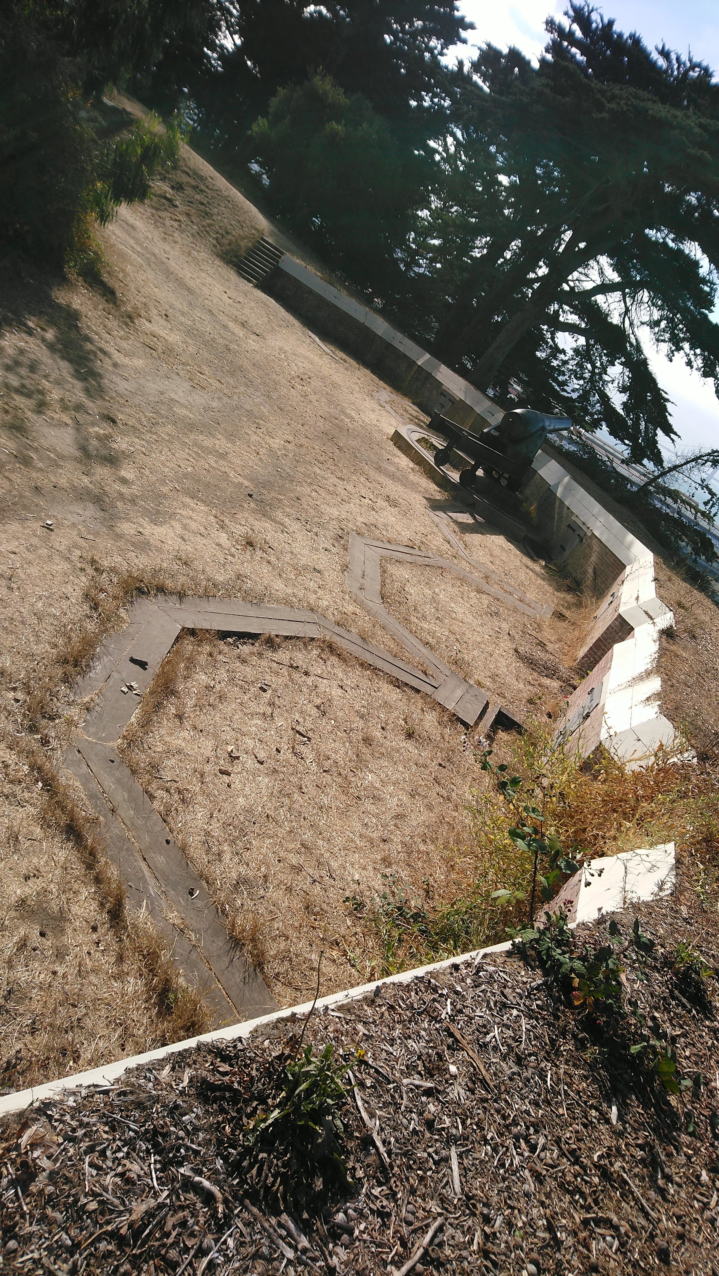 Cannon mountings at Fort Mason