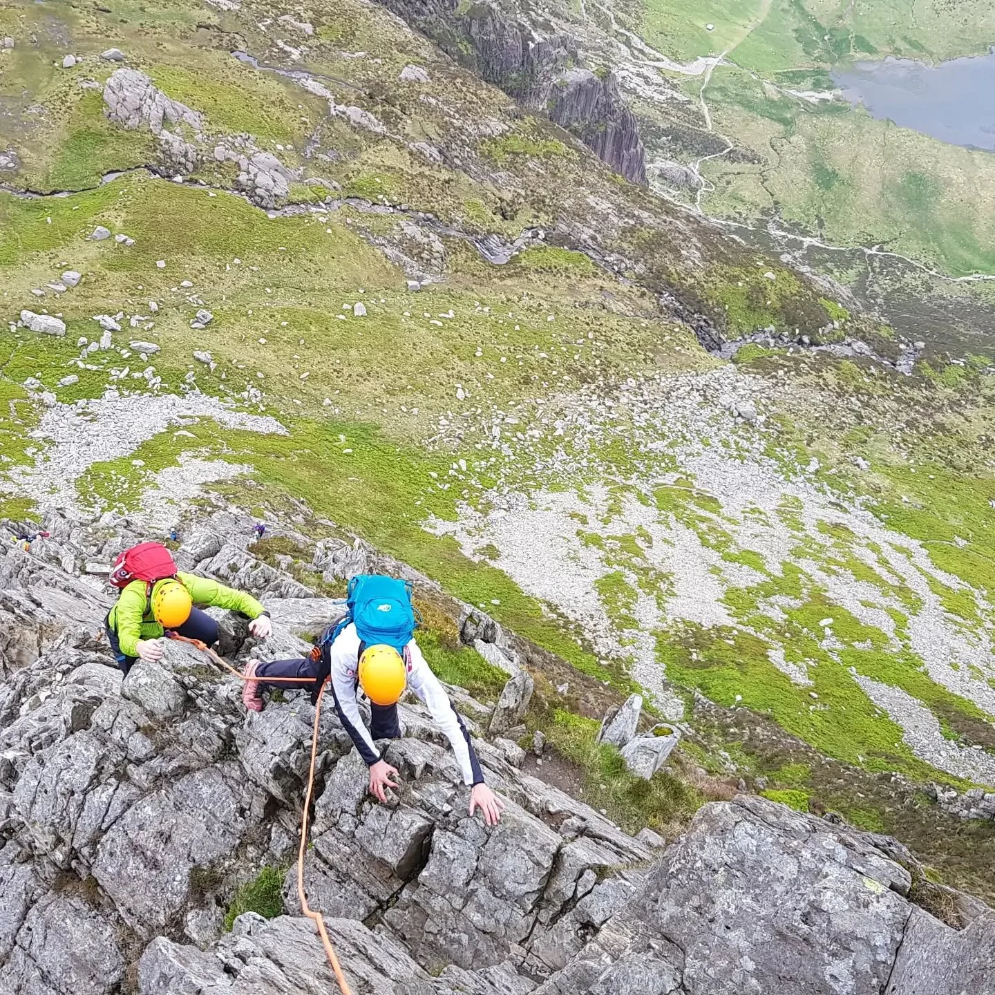 SCRAMBLING 

Probably our most popular type of booking is for scrambling. Scrambling and mountaineering (and alpinism) are quite interchangeable terms for similar things and North Wales is incredible for both. The majority of folk come for either an 