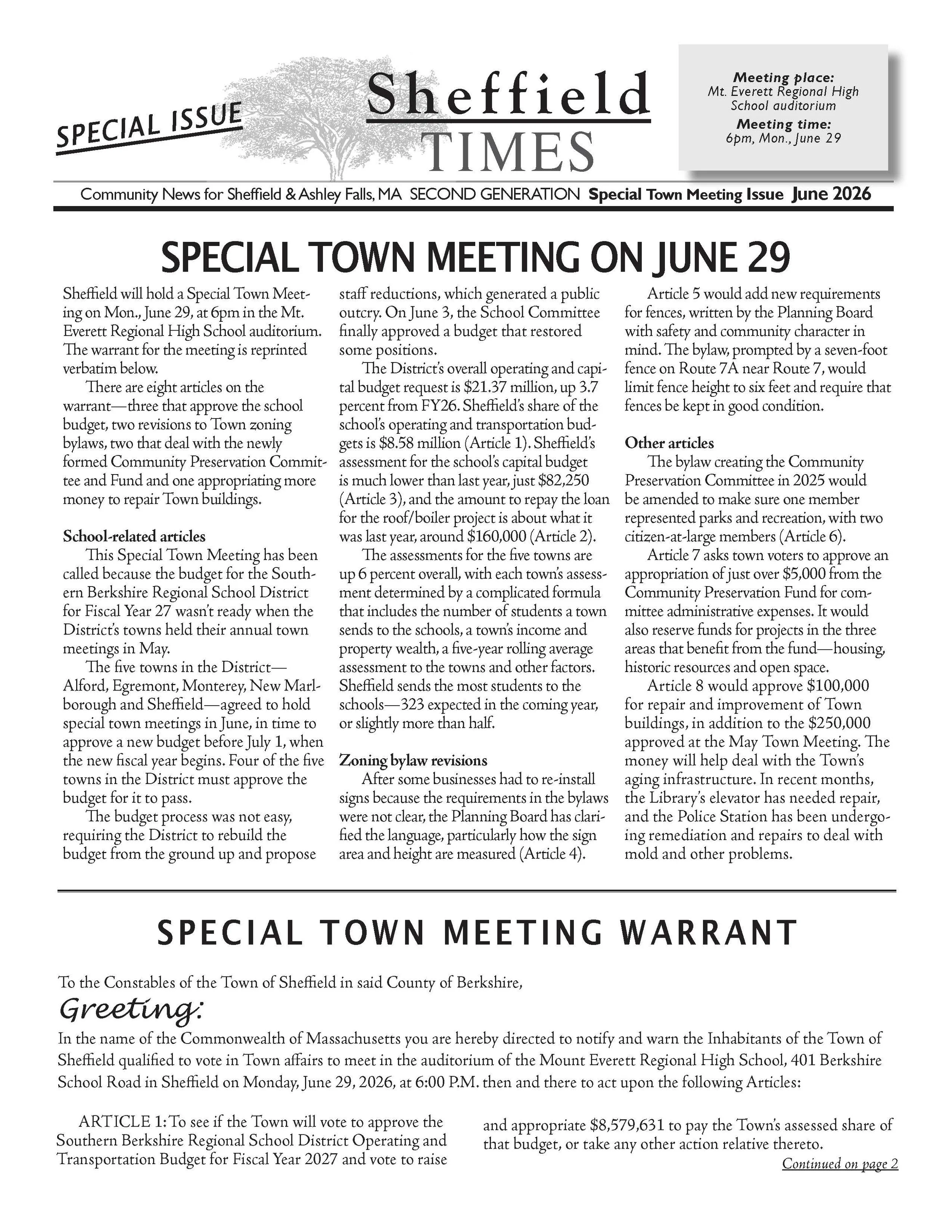 June 2026 special issue