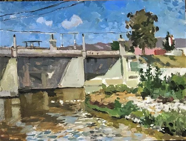 Frogtown. Los Angeles. Just painted this one. #boristyomkin #cityscape #landscapeart #landscapeartist #losangeles #losangelesart #losangelesartist #laart #laartist #lacityscape