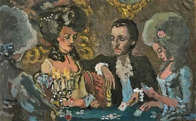 Something I am working on. #boristyomkin #rococo #neorococo #18thcenturyart #18thcenturystyle #18thcenturycostume #18thcenturyfashion #18thcenturypainting #cards #barrylyndon #kubrick #boucher #fragonard #watteau #somov #decadent #decadence