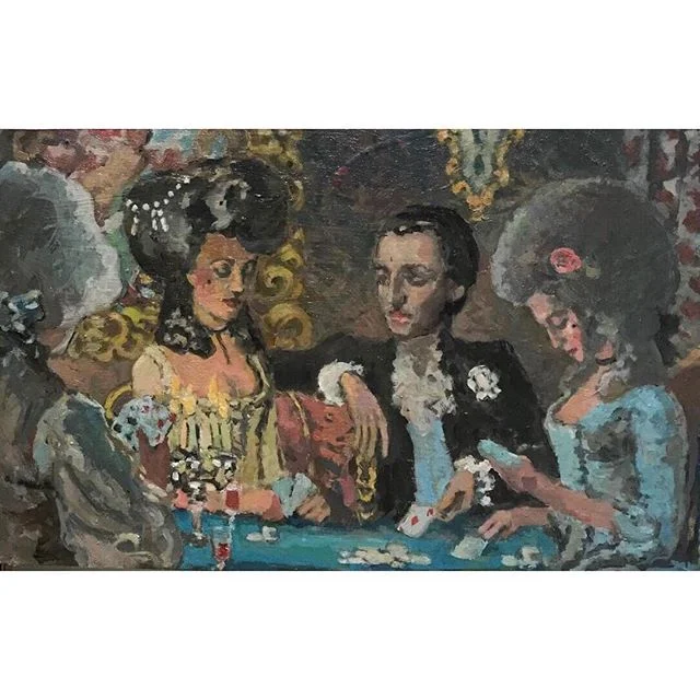 Cards. Just finished this one. #boristyomkin #boucher #fragonard #watteau #rococo #neorococo #18thcenturyart #18thcenturystyle #18thcenturyfashion #18thcenturycostume #18thcenturypainting #cards #elegant
