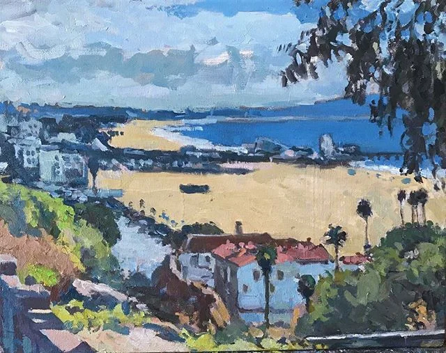 Santa Monica. #boristyomkin #cityart #cityscape #citypainting #santamonica #pch #laart #losangelesartist #losangelesart #landscapeart #laartist