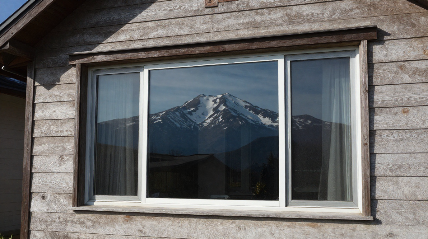 Clean windows on a Bend Oregon home after professional cleaning