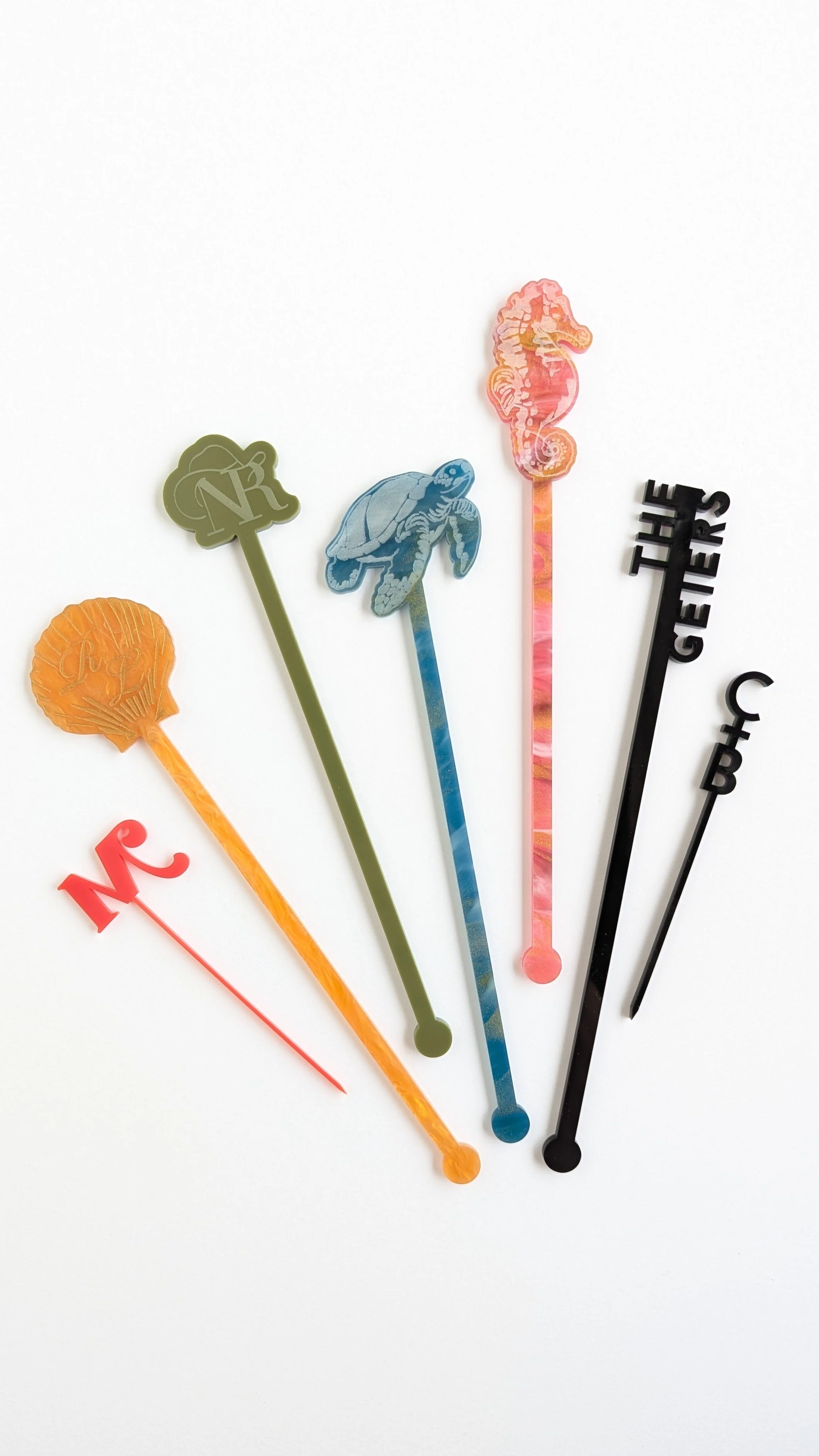 custom event stir sticks food picks Dallas Fort Worth