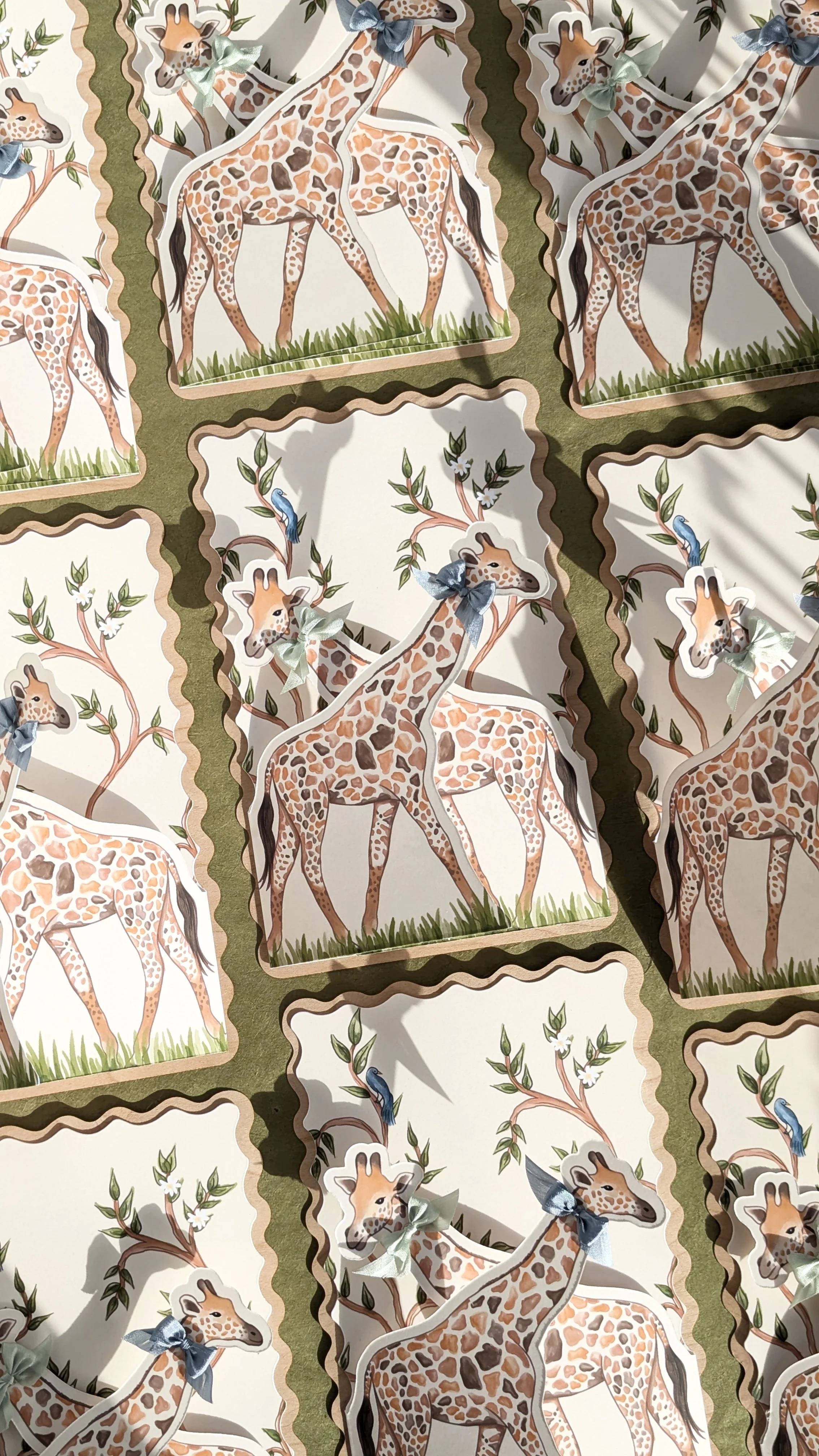 custom baby shower invitation giraffe Dallas Fort Worth