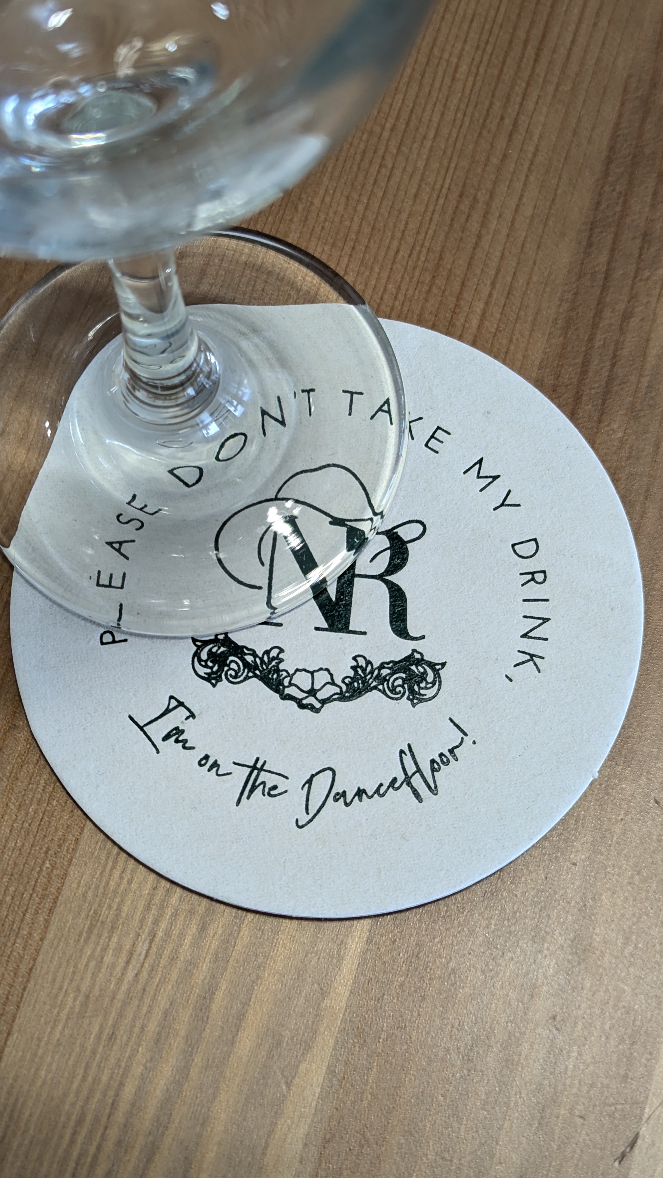 custom drink coaster wedding bar Dallas Fort Worth 