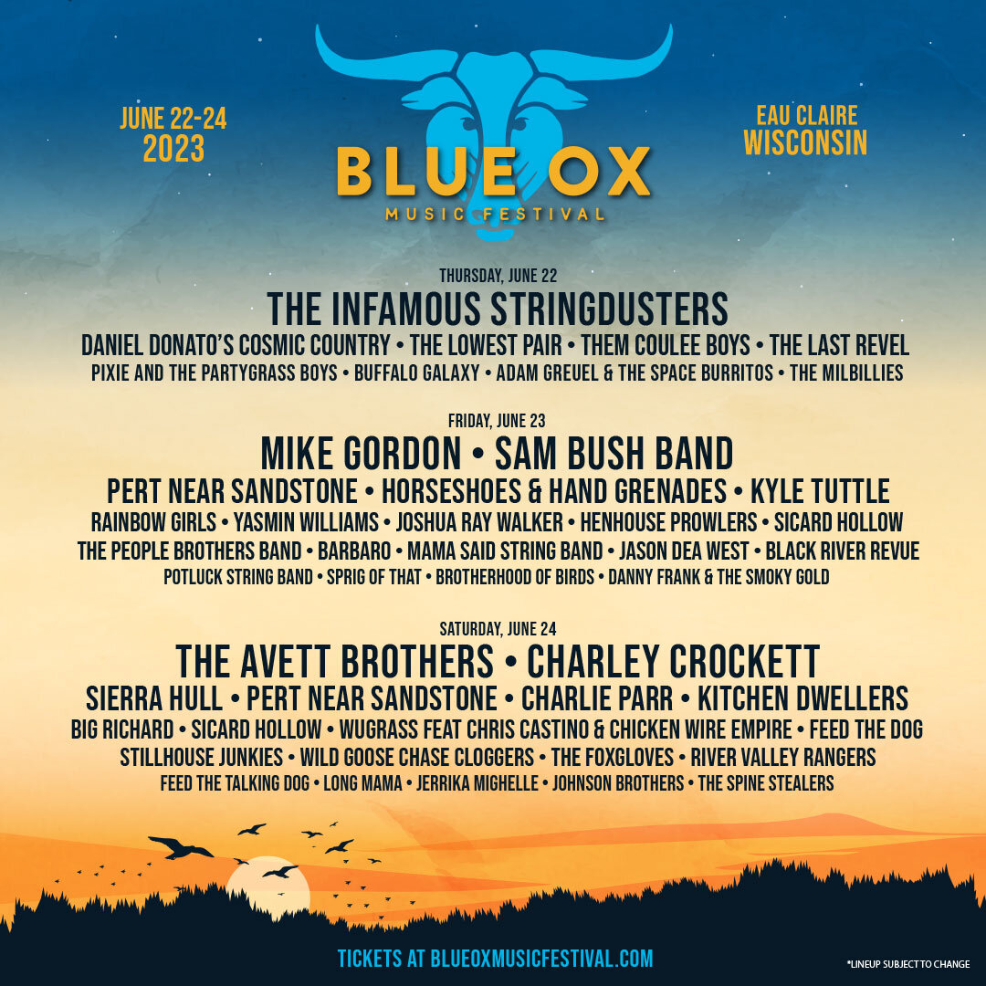 *Low Ticket Warning* @blueoxmusicfestival  in Eau Claire, Wisconsin has less than 200 tickets remaining for sale before the festival is sold out. Snag your tickets today so you don&rsquo;t miss out!  3-day and 2-day (Fri + Sat) Tickets: https://www.b