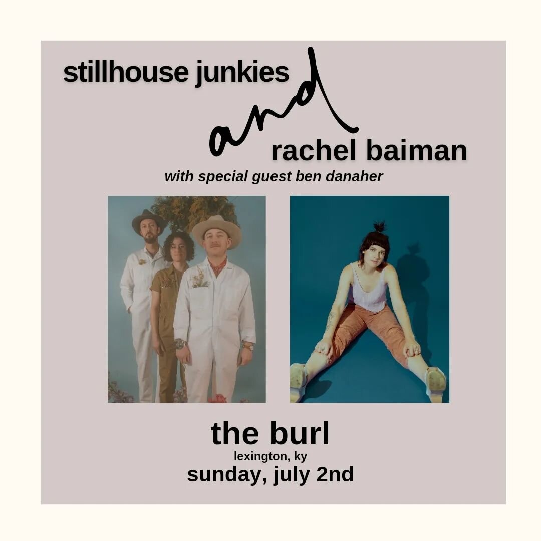 Really excited to announce we're playing a few shows with Rachel Baiman! We've been spinning her new record lately and just love it! Catch us on July 2nd at @theburlky with special guest @bendanahermusic !! One more date with Rachel to be announced s