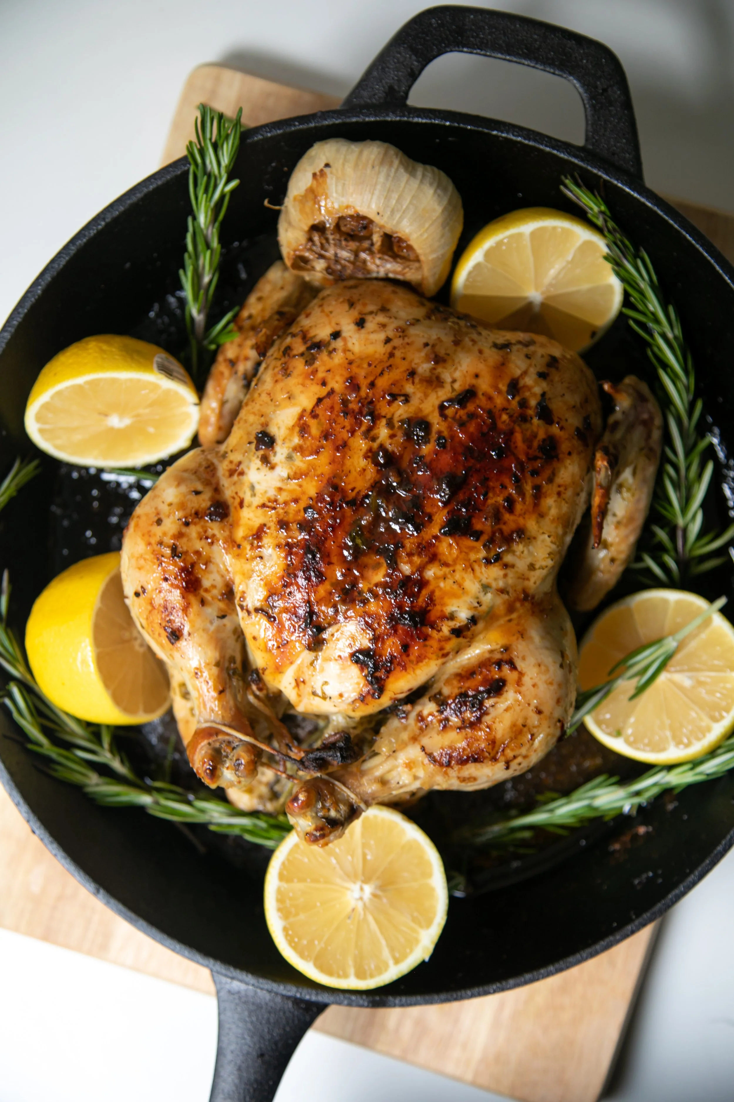 Lemon Garlic Roast Chicken