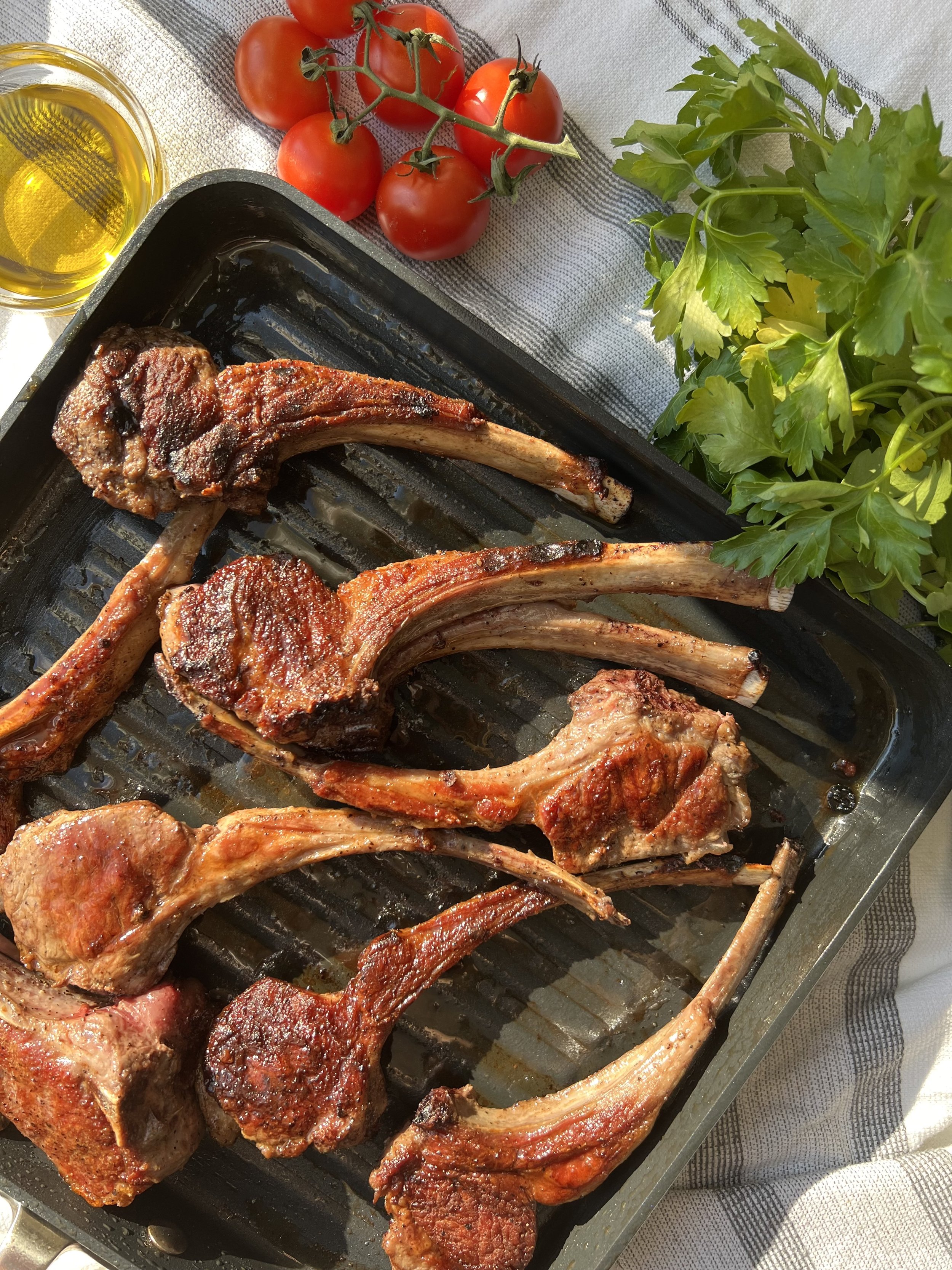 Grilled Lamb Chops - Amanda's Cookin' - On the Grill
