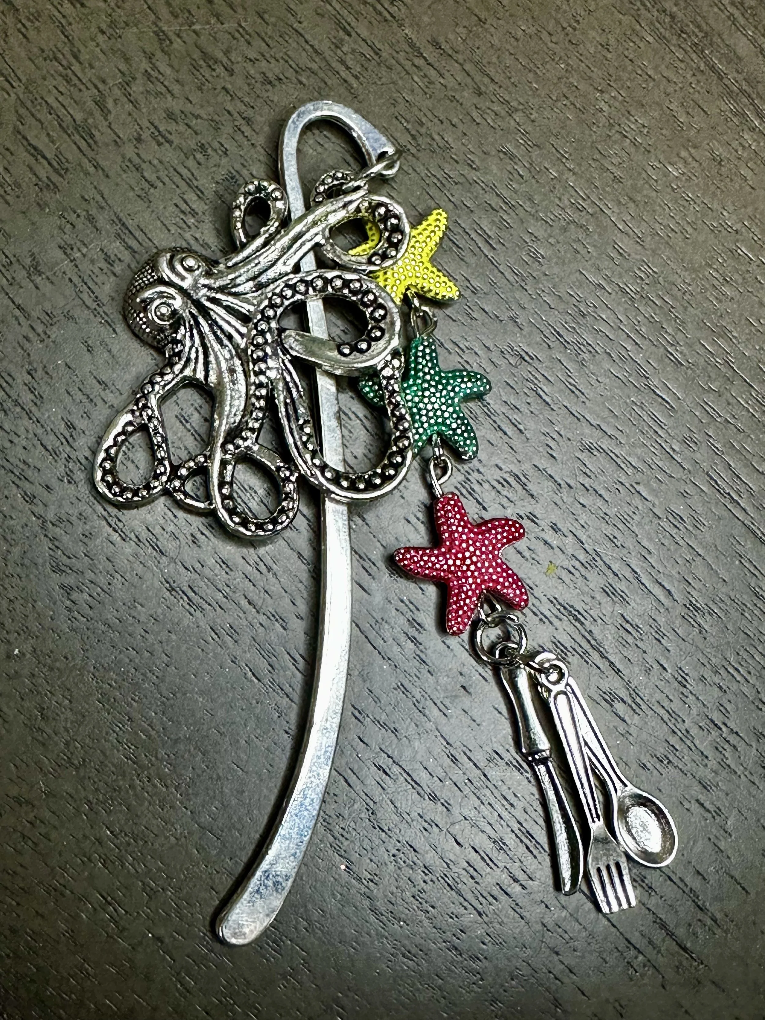UTENSIL ROMANCE bookmark: Octopus/Starfish, *Shipping included/USA only.