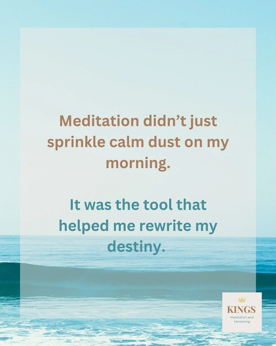 I know first hand how meditation practices and emotional processing tools can change the trajectory of your whole life.

If I didn&rsquo;t know these tools there&rsquo;s no way I&rsquo;d still be married, there&rsquo;s no way I&rsquo;d be the dad I a
