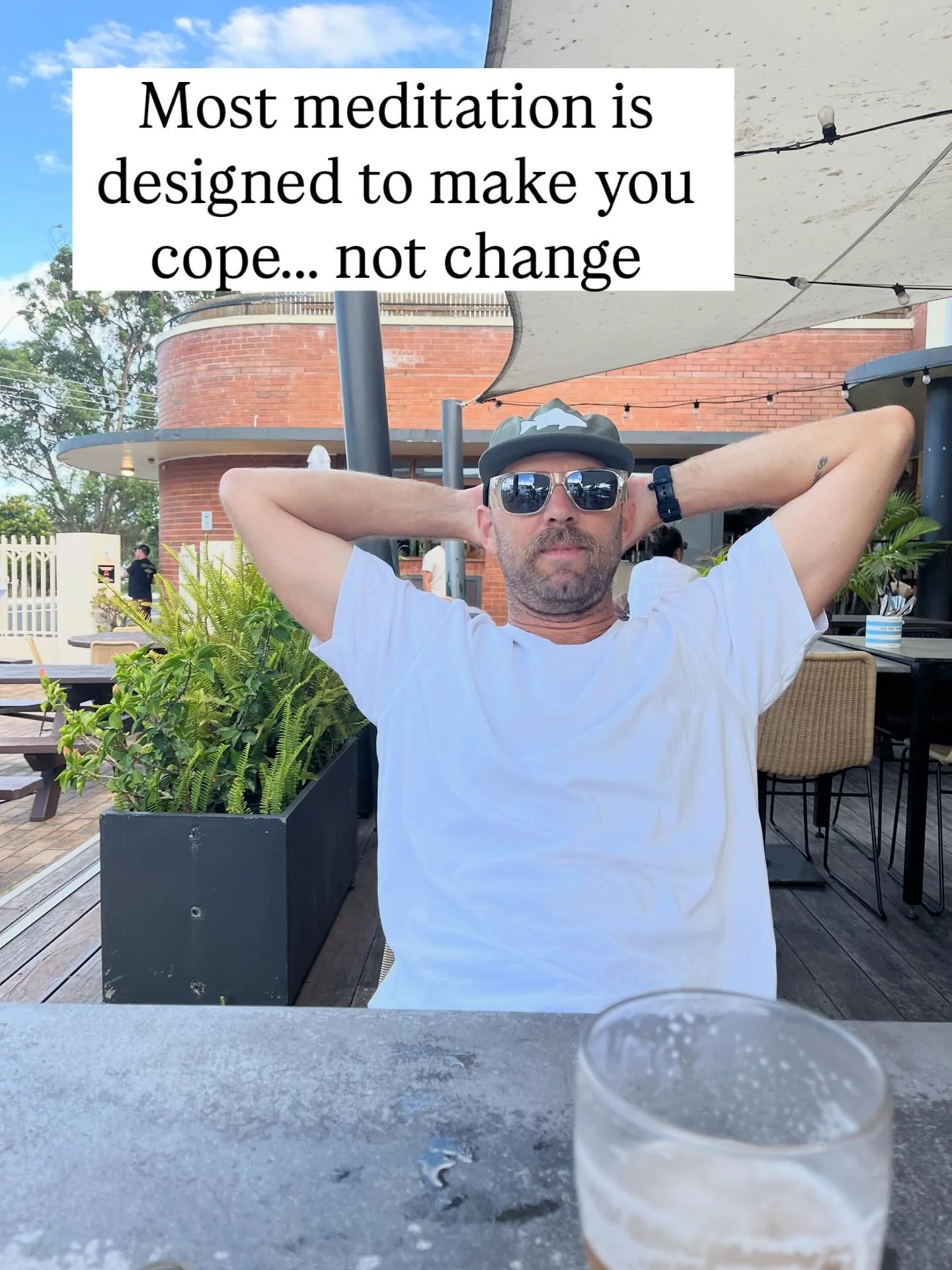 It helps you calm down.
Settle your nervous system.
Function a little better.

But it doesn&rsquo;t ask you to change how you decide, speak, or move.

So you feel more regulated&hellip;
while the same conversations stay avoided.
The same patterns rep