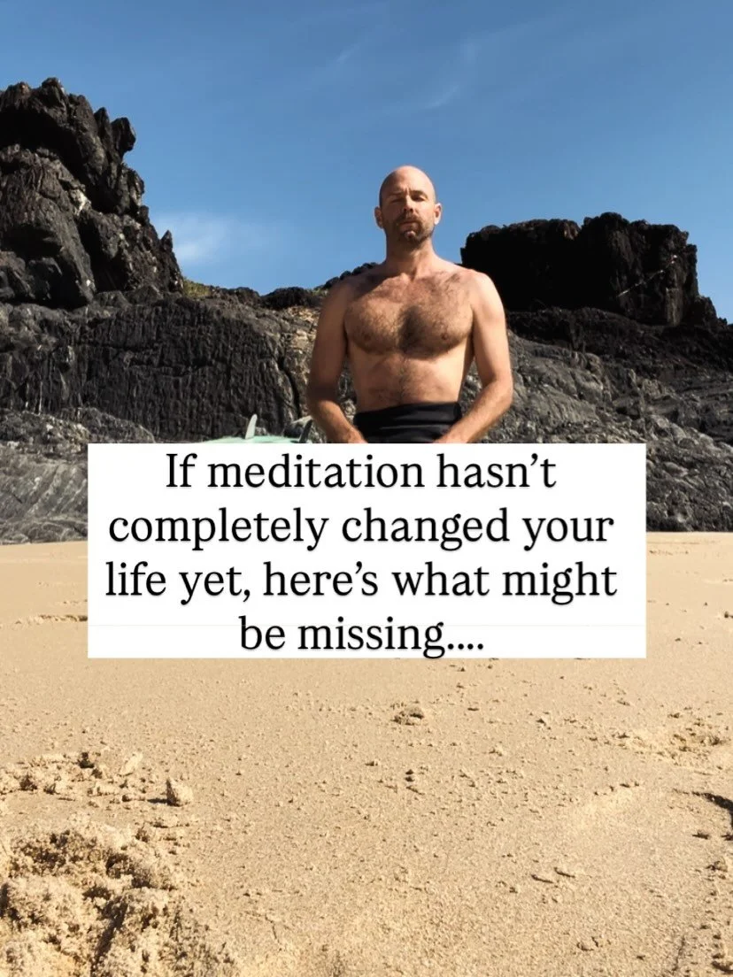 Most meditation starts with awareness.

It&rsquo;s powerful and necessary.

But awareness alone doesn&rsquo;t create positive change.

It creates clarity. Helps us see what was unseen. Reveals what we&rsquo;re ignorant of.

But notice for yourself&he