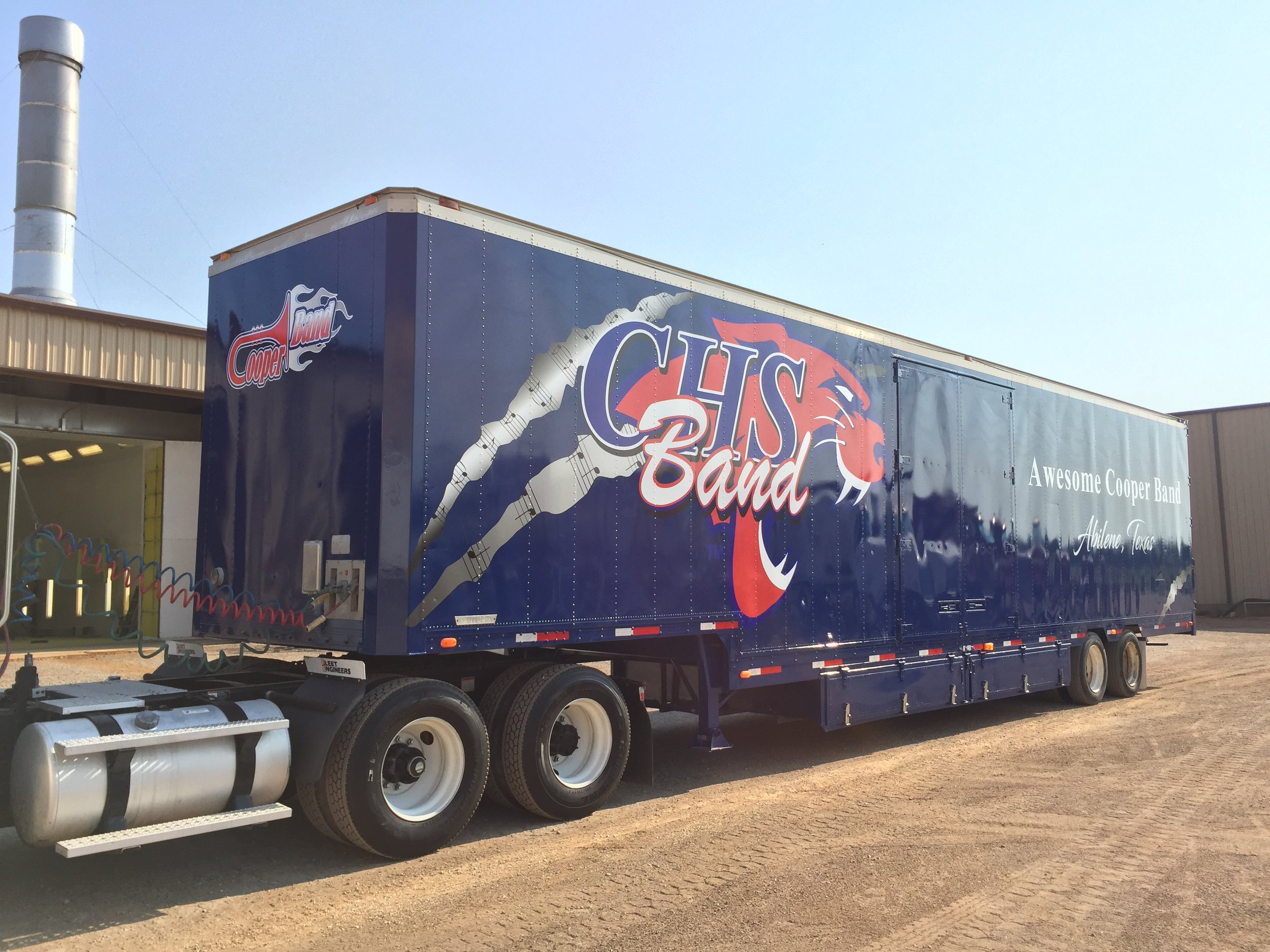 Cooper High School Band Trailer Decals