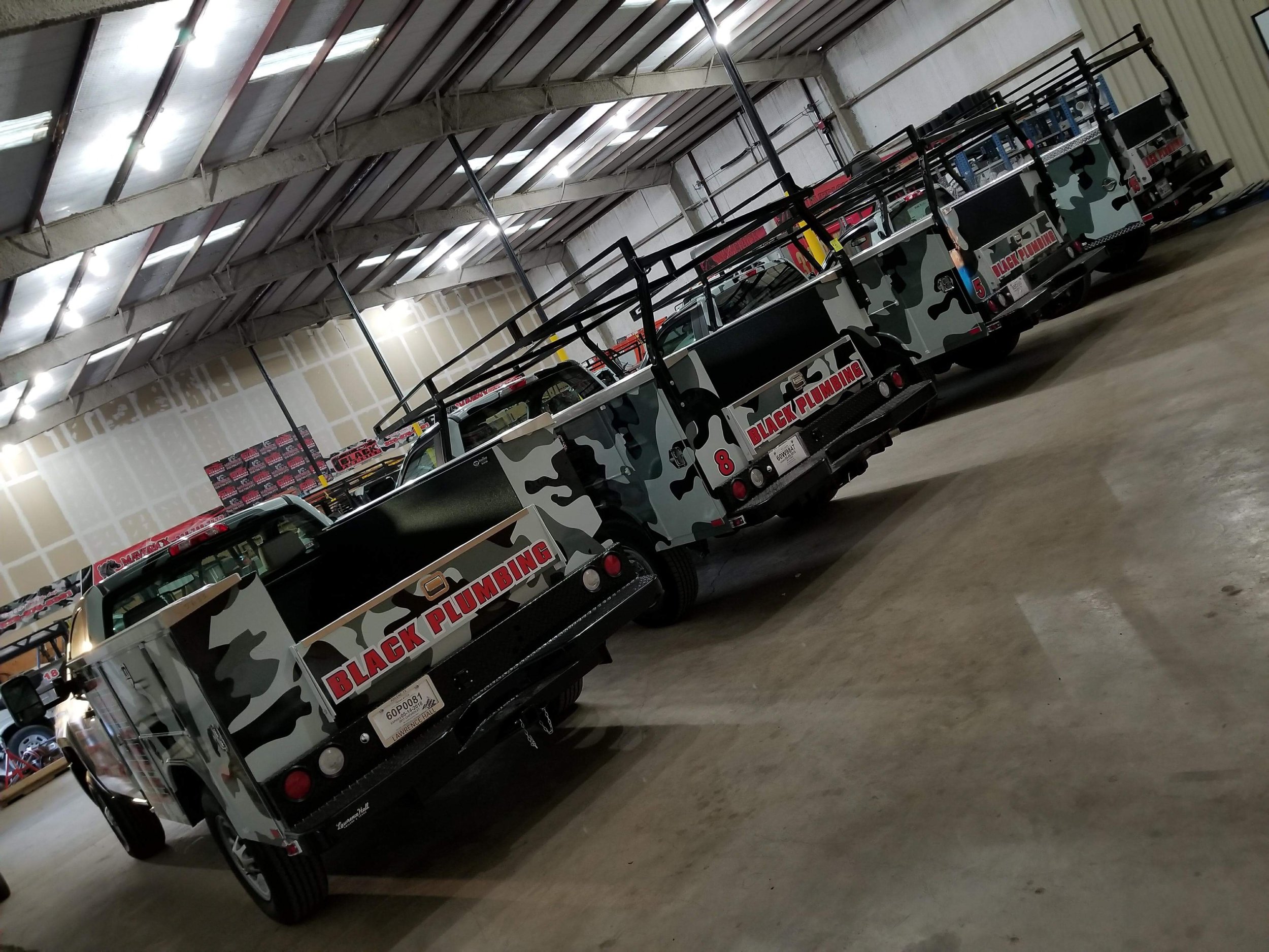 Black Plumbing Full Fleet Wraps
