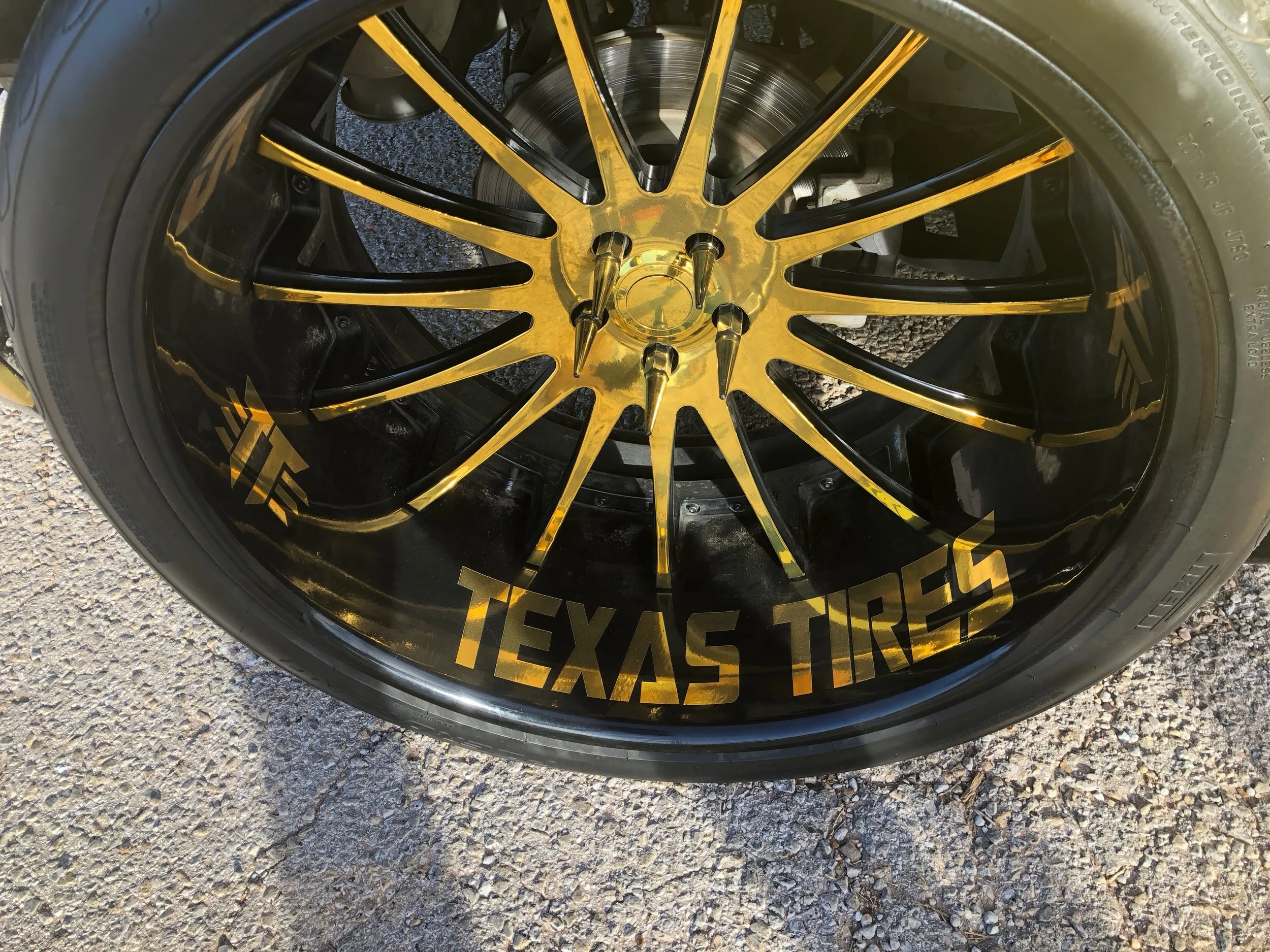 Gold Chrome Rim Wrap