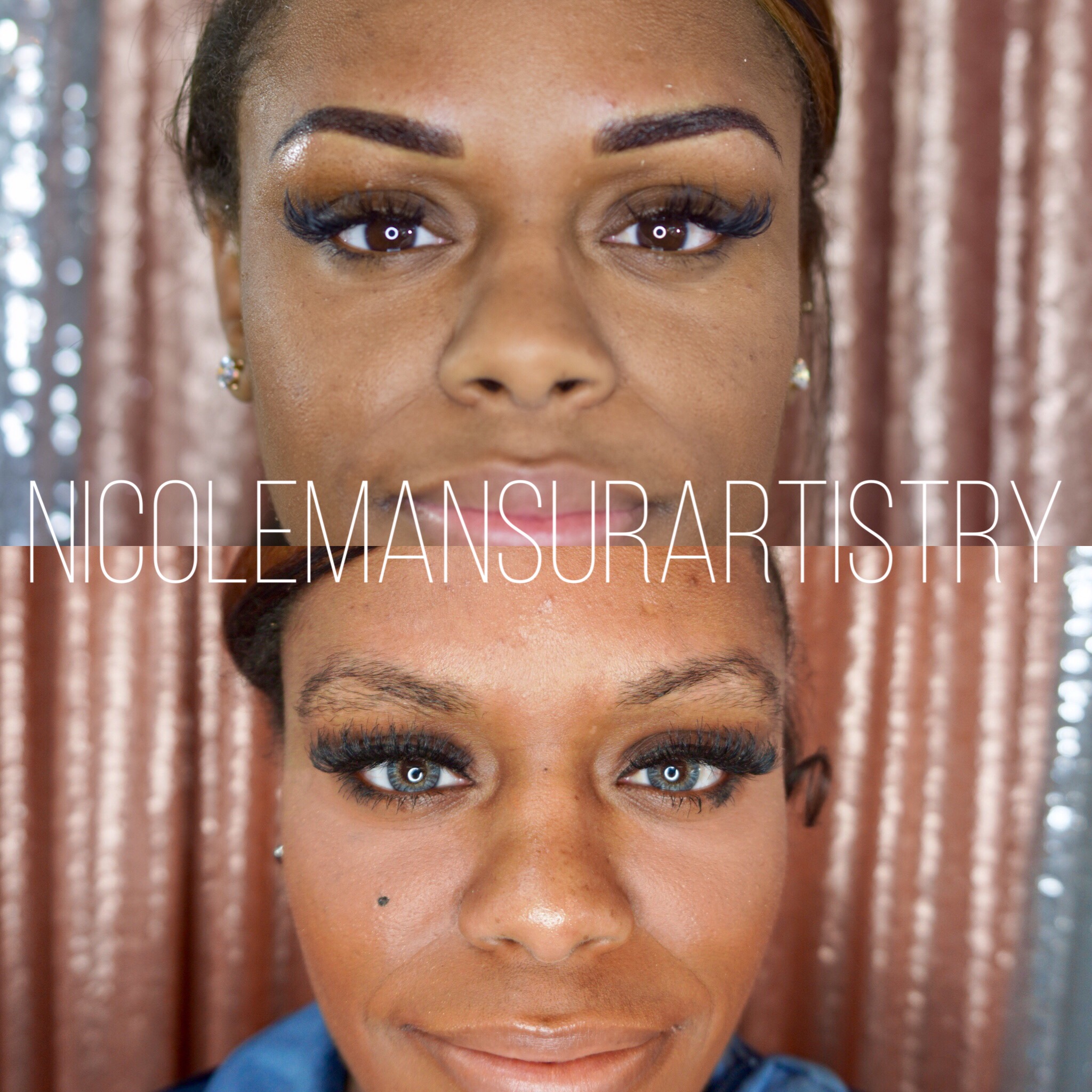 debitor Arrangement krokodille Ombre Powder Brows Before and After Photos | Orange County, CA