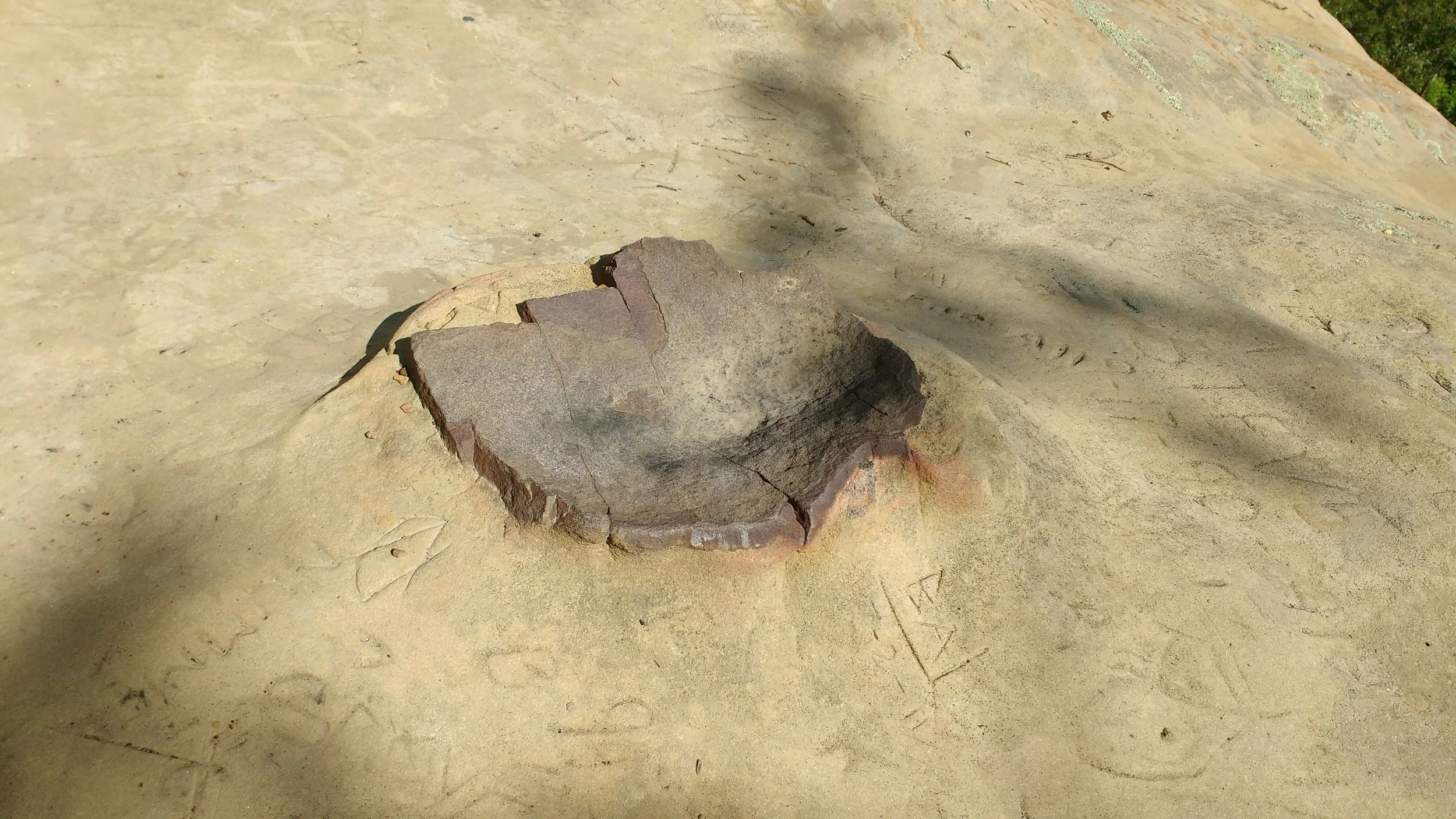 An odd rock formation near Frog's Head on Indian Staircase Trail