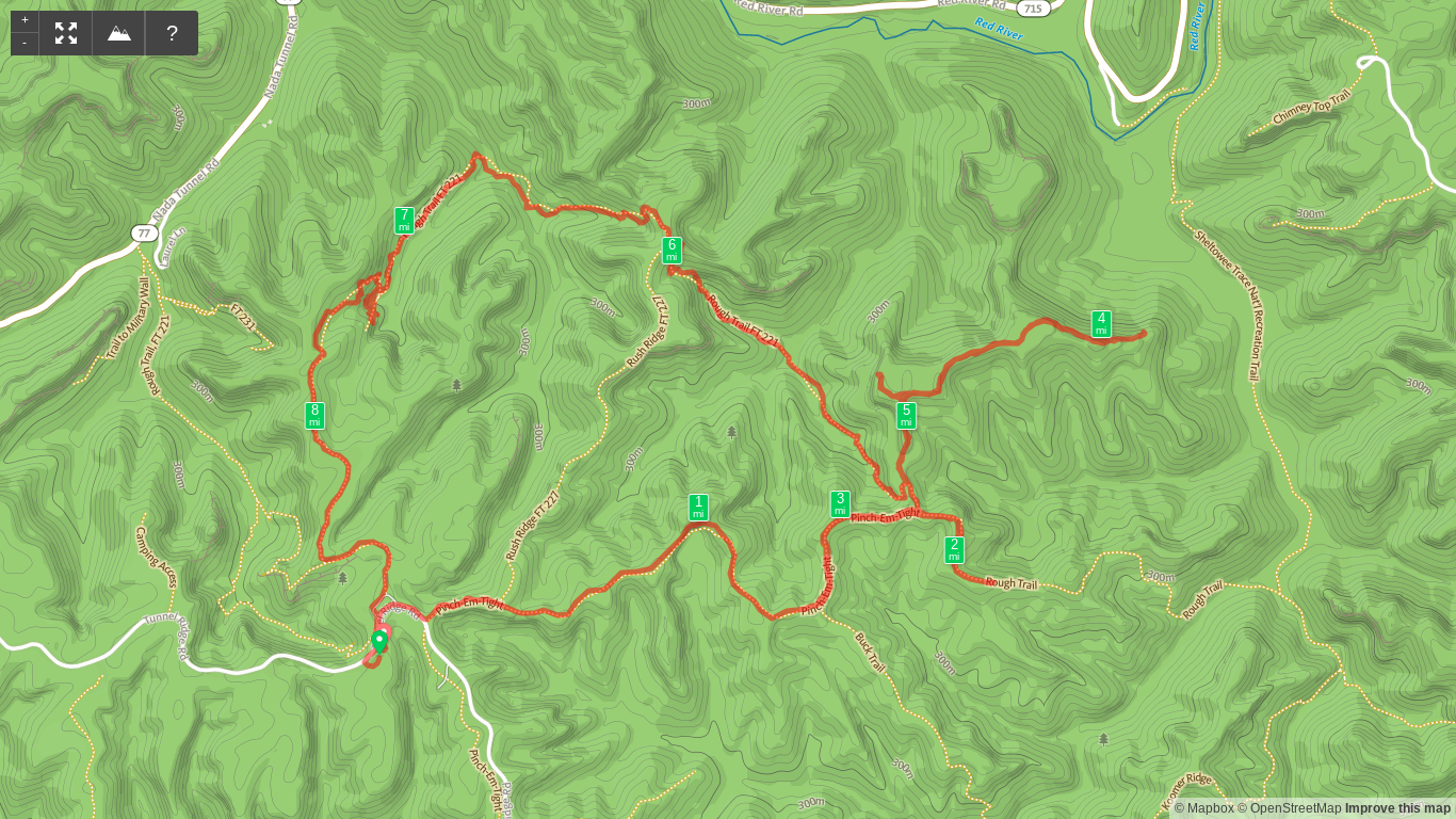 Map of Hanson’s Point to Gray’s Arch Loop