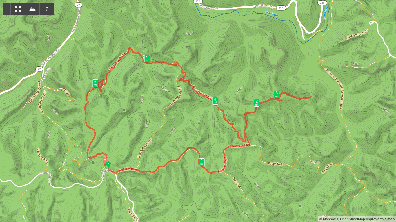 Map of Hanson’s Point to Gray’s Arch Loop