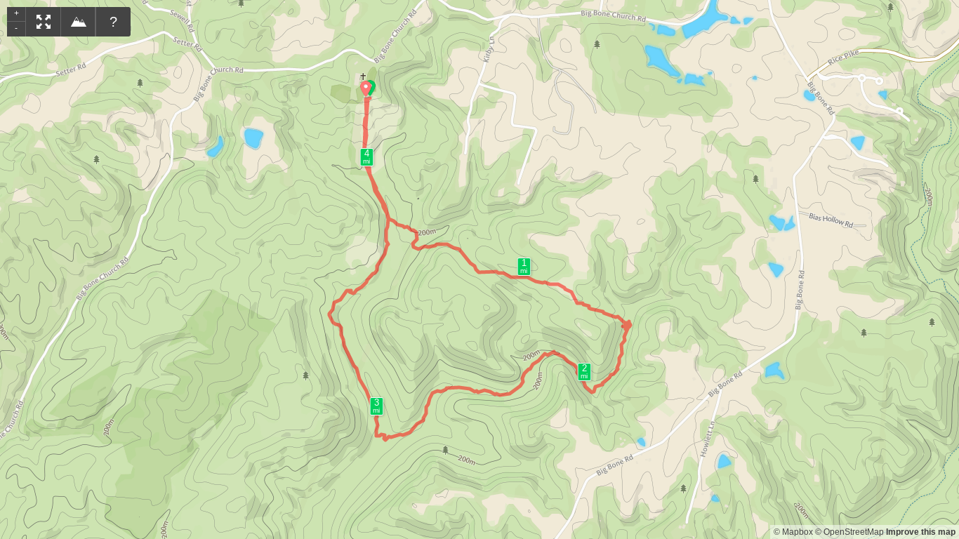 Map of Adair WMA East Loop Hike.png