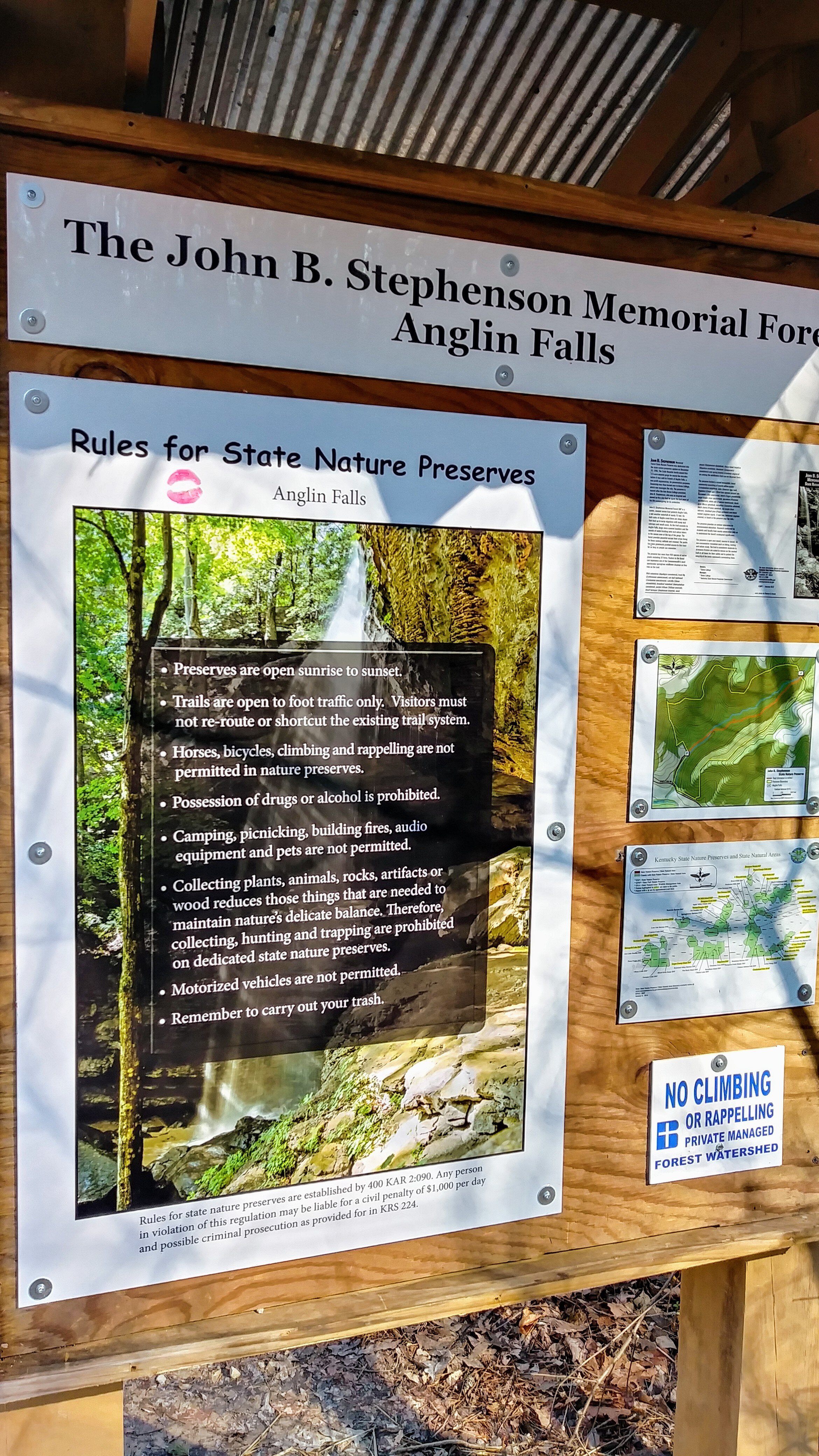 Anglin Falls - Bulletin Board - Kentucky Hiker Project.jpg
