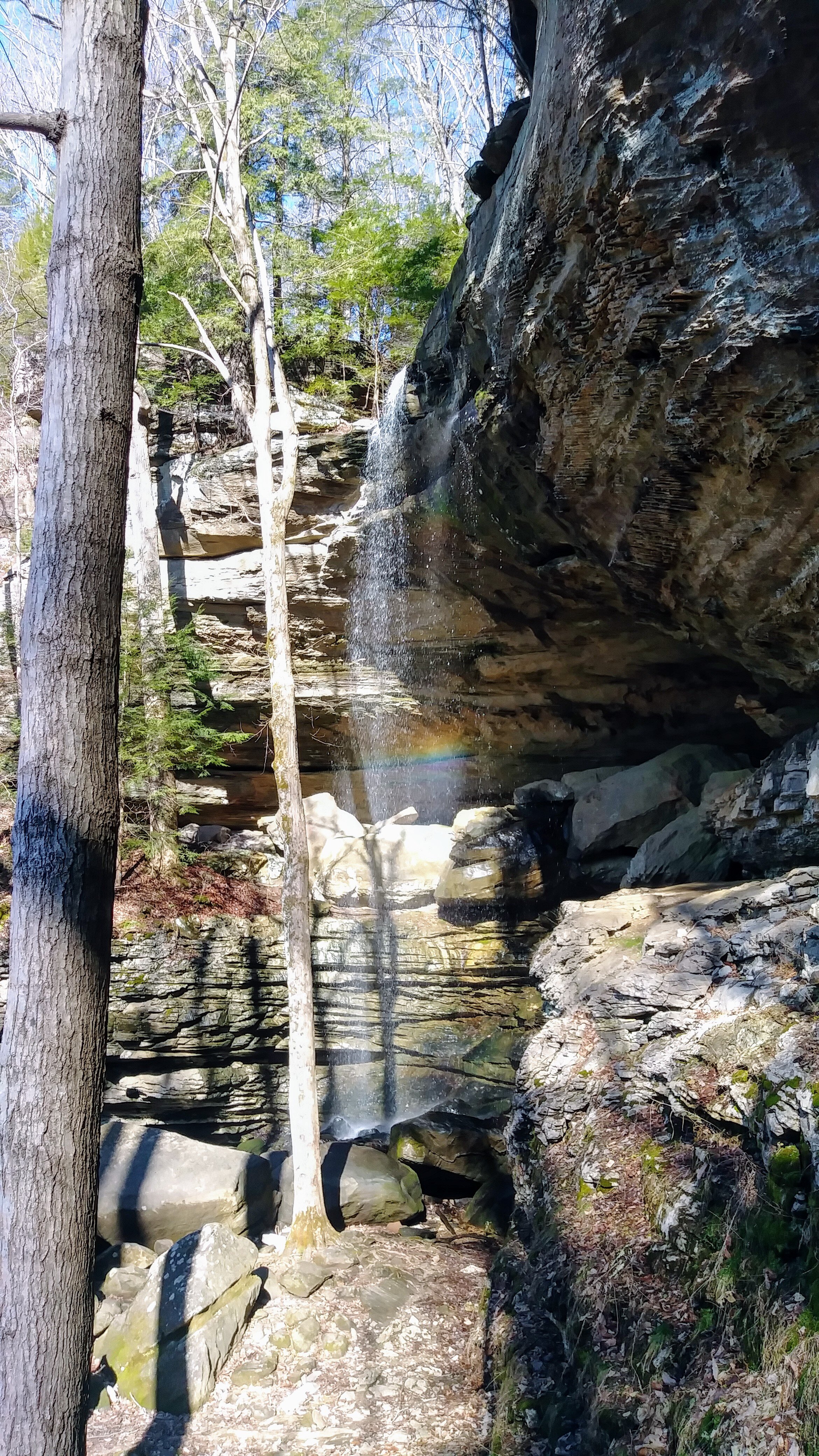 Anglin Falls - Rainbow at Mid-Falls - Kentucky Hiker Project.jpg