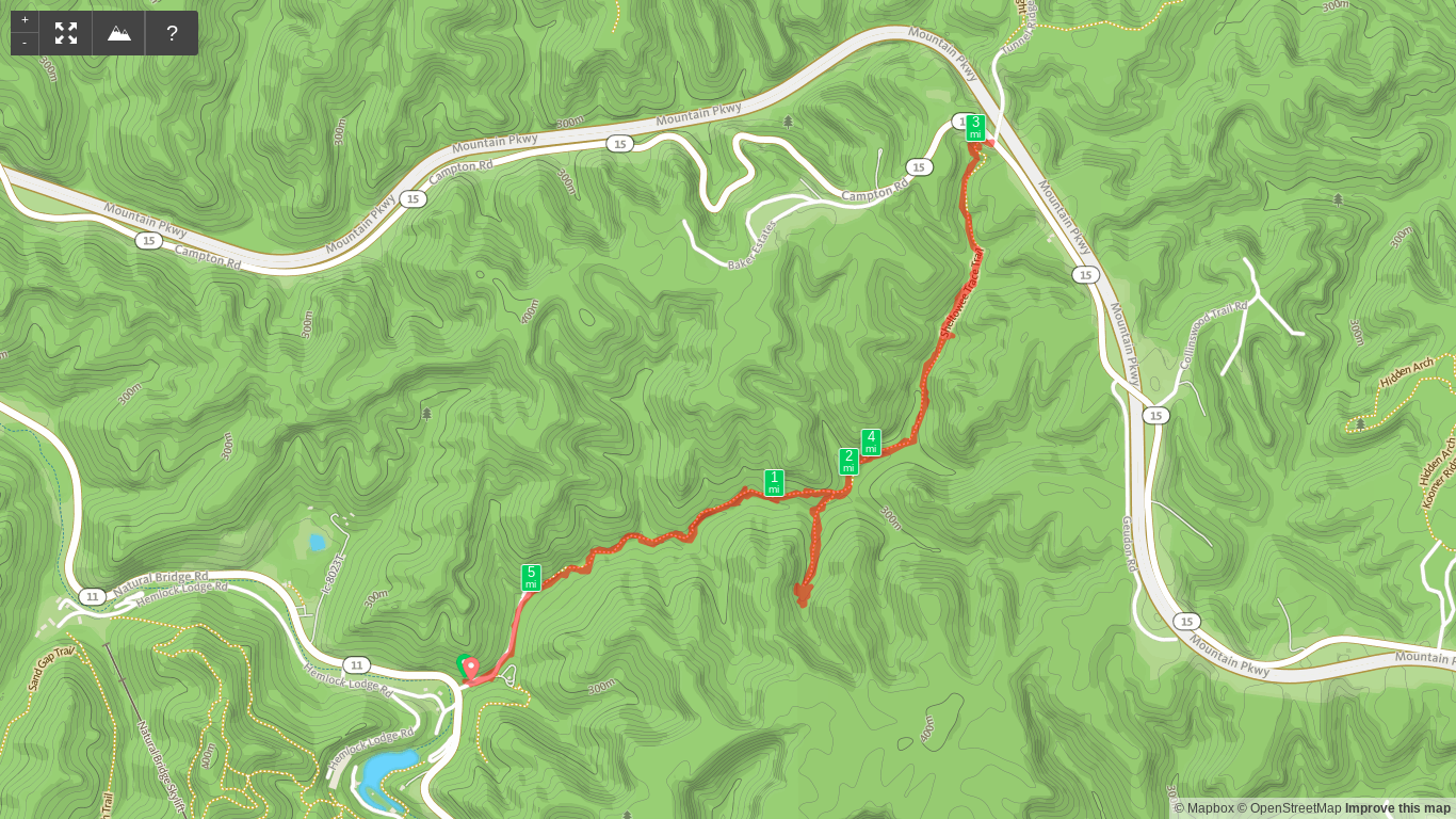 Map of Whittleton Arch Falls and Whittleton Branch Falls Hike - Kentucky Hiker Project.png