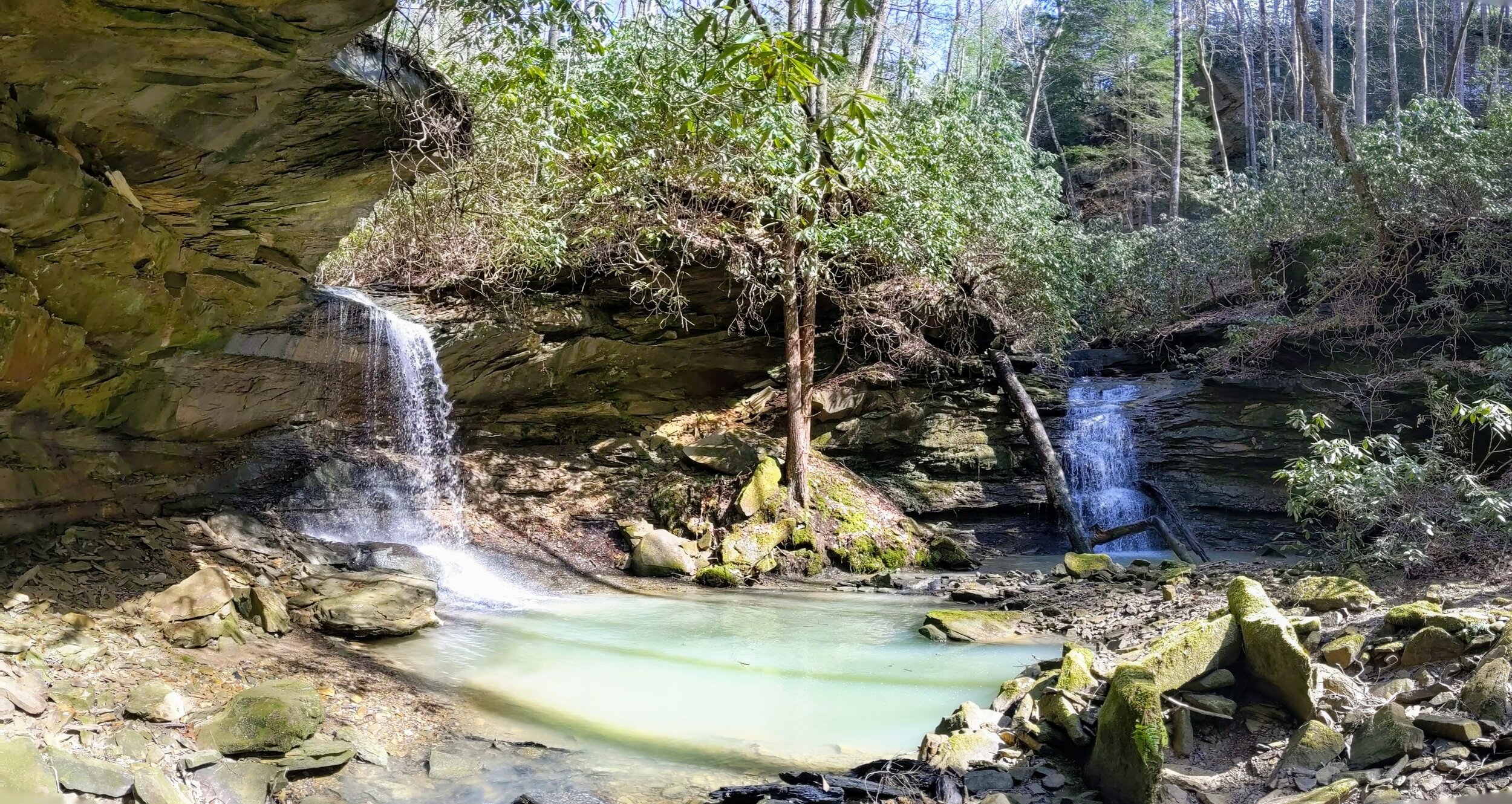Joe Ponder Double Falls at Muir Valley - Kentucky Hiker Project.jpg