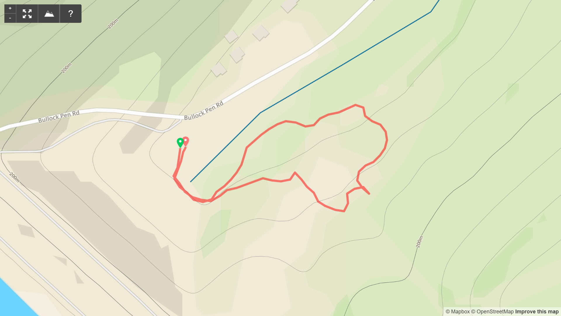 Map of Doe Run Falls Loop - Kentucky Hiker Project.png