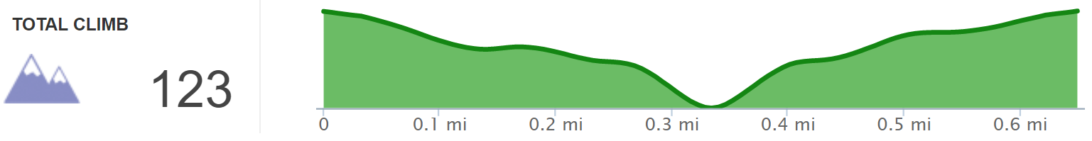 Elevation Profile of Chimney Top Rock Hike - Kentucky Hiker Project.png