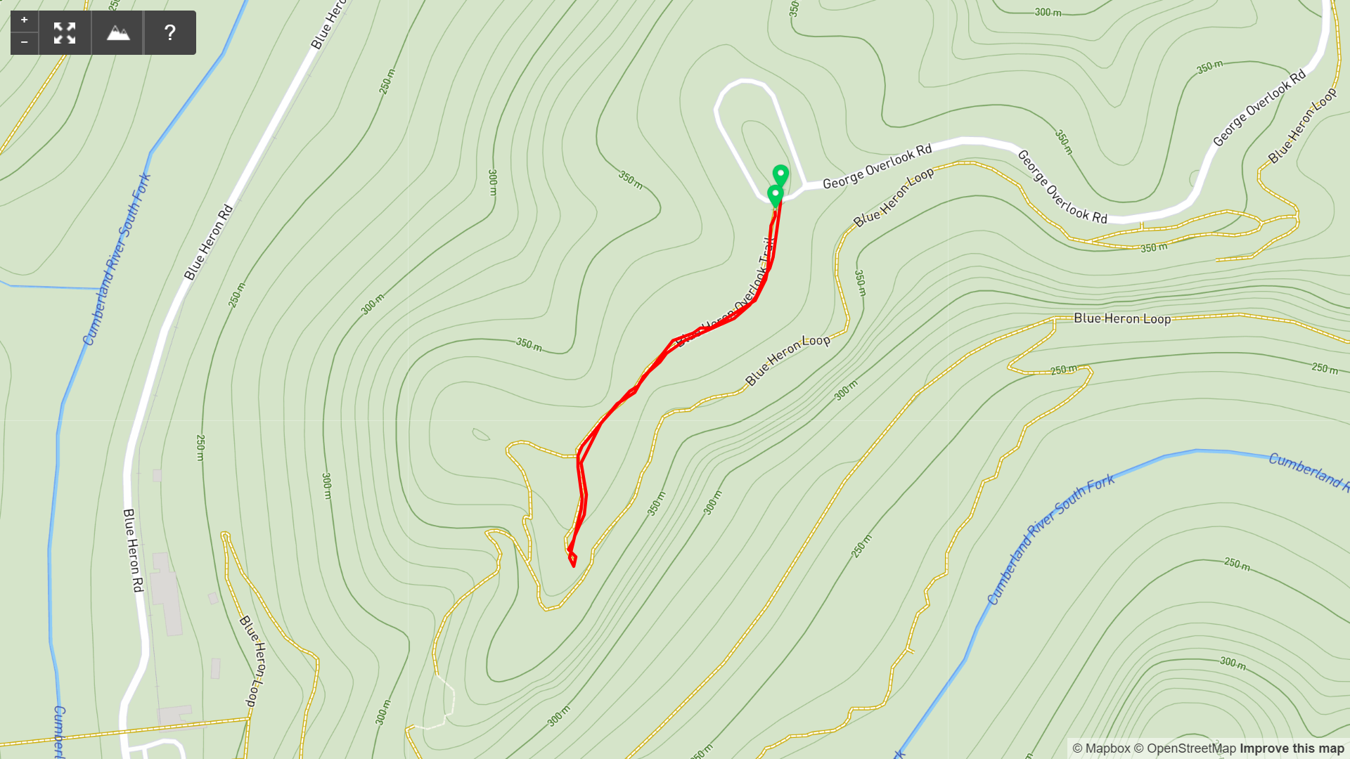 Map of Blue Heron Overlook Hike - Kentucky Hiker Project.png