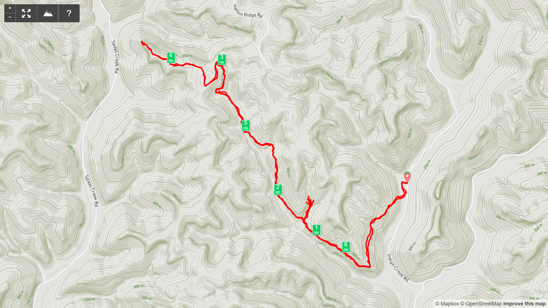 Map of Powder Mill Branch Arch, Wolf Pen Arch, and Blackburn Rock Hike - Red River Gorge - Kentucky Hiker Project.png