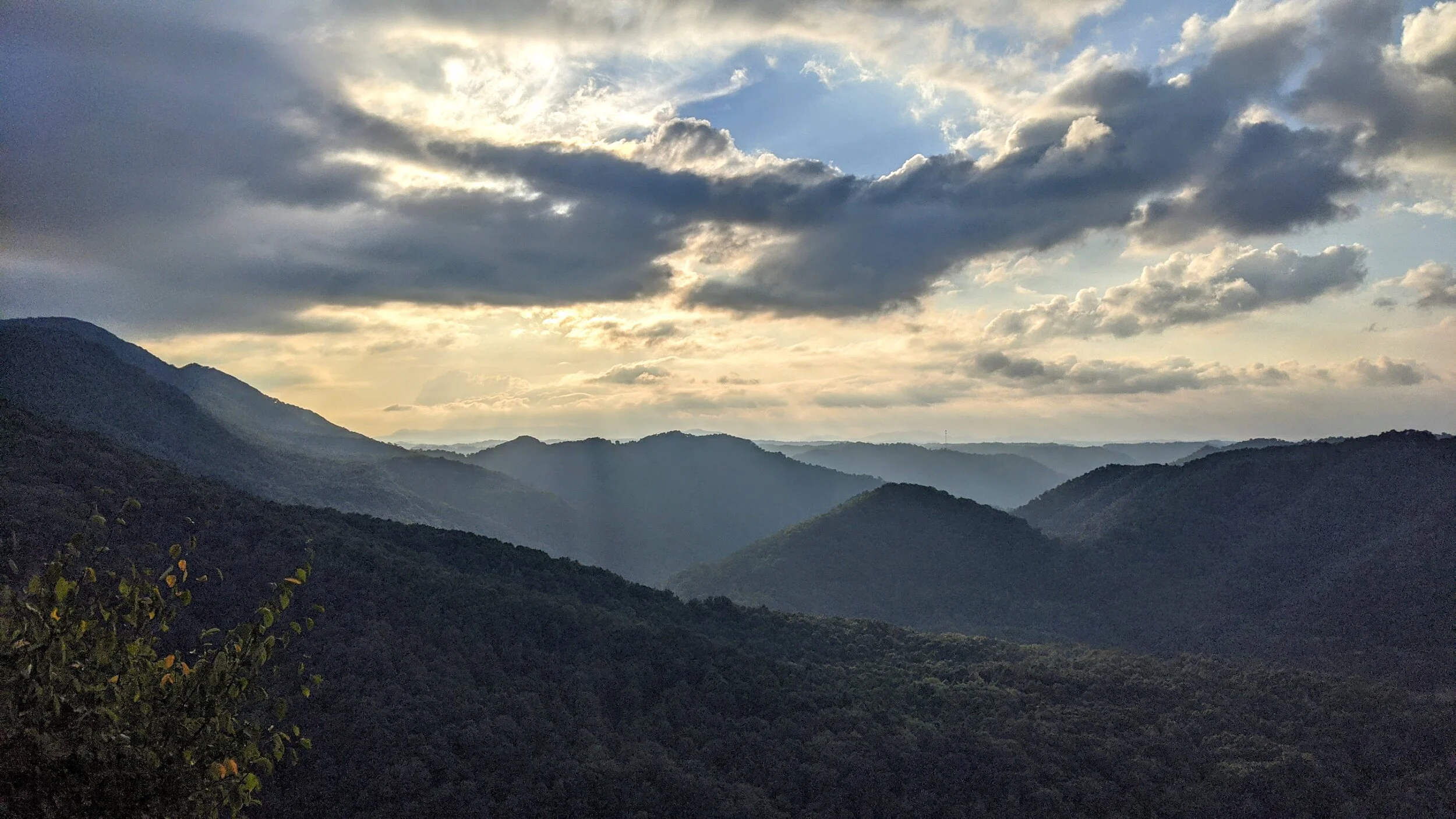 Sunset from State Line Overlook at Breaks Interstate Park
