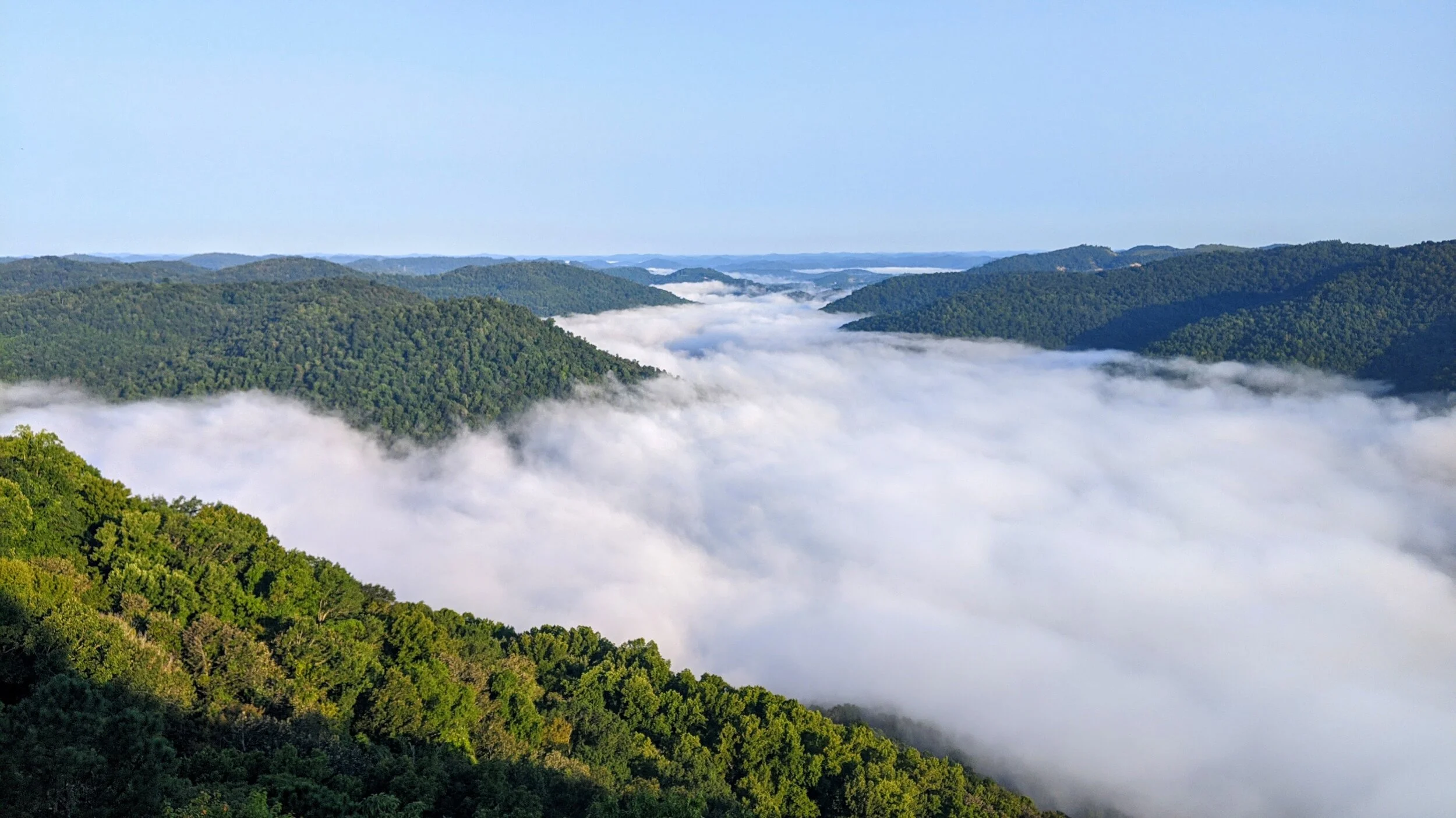 Morning Views West from Pineville Overlook, Pine Mountain State Resort Park