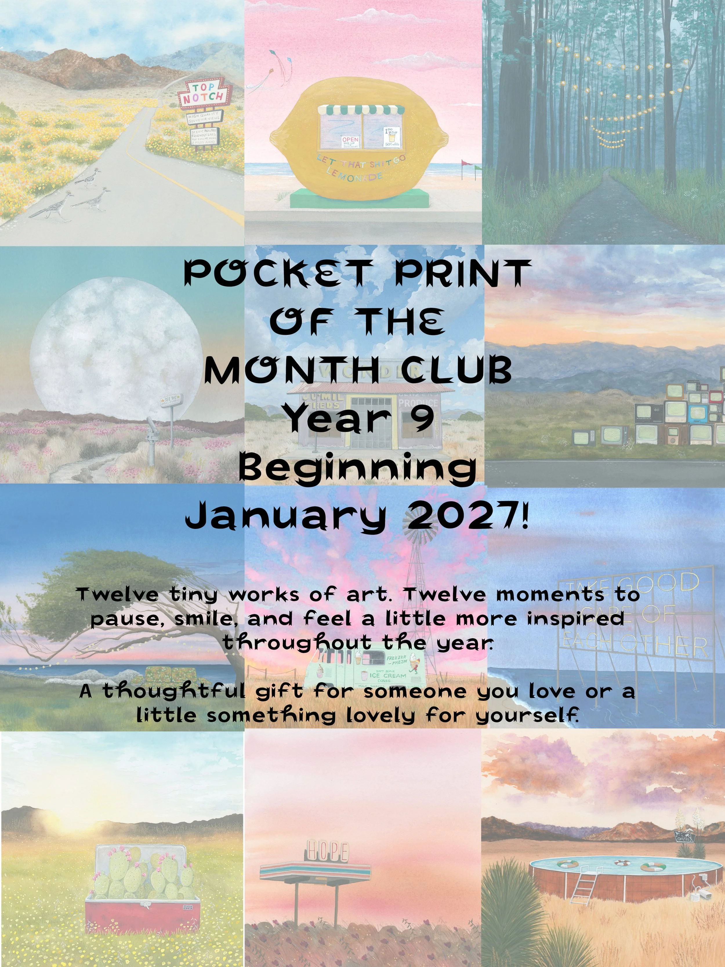Pocket Print of the Month Club Year 9