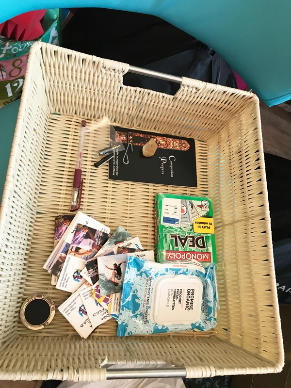 This is KEY!!!! Don't get sidetracked putting things away as you're decluttering. Empty this later during its own 15-minute session.