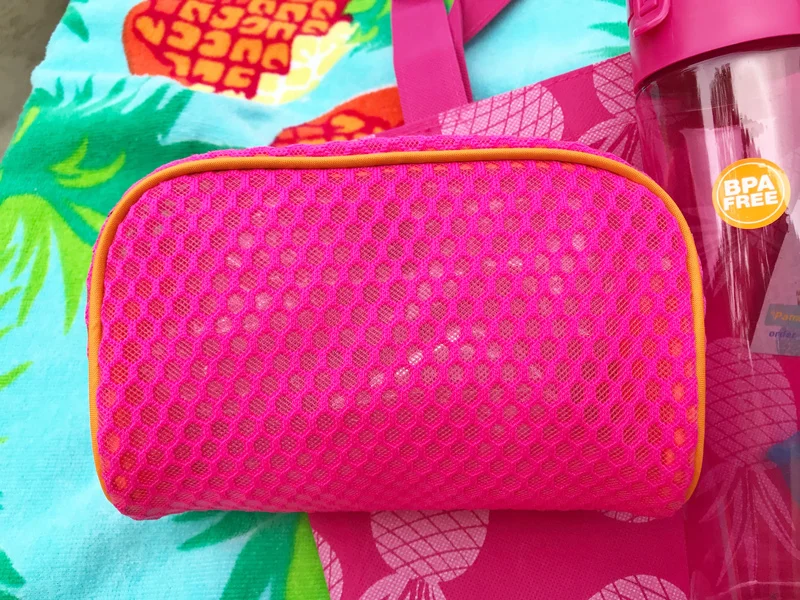 pink cosmetic bag peggy hall