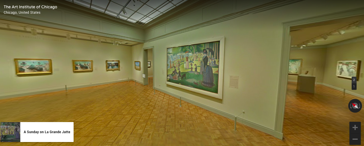 A Sunday on La Grande Jatte, Georges Seurat. Photo courtesy Google of the Art Institute of Chicago.