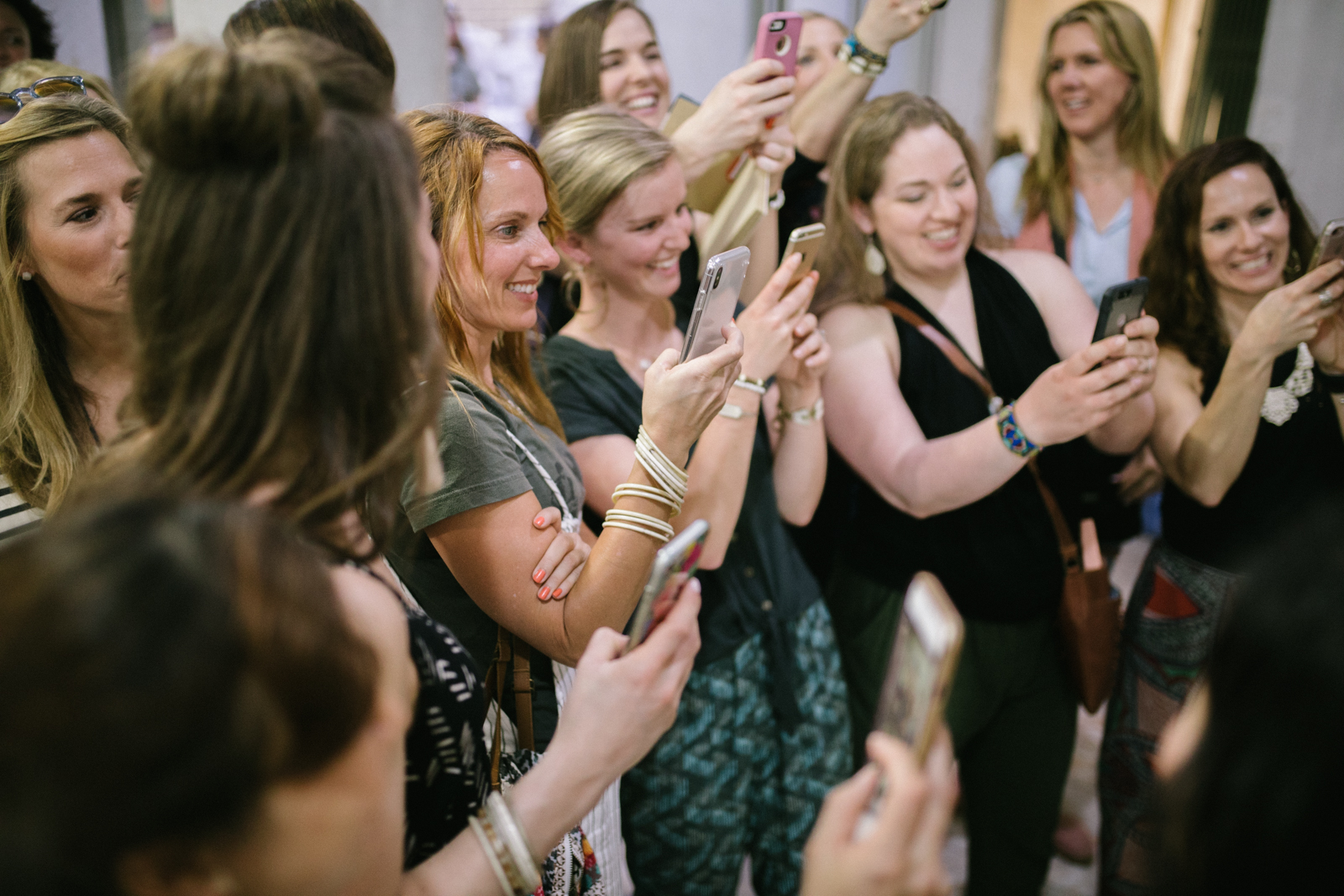 All phones up as we got a sneak peek reveal of Noonday's first ceramic piece!