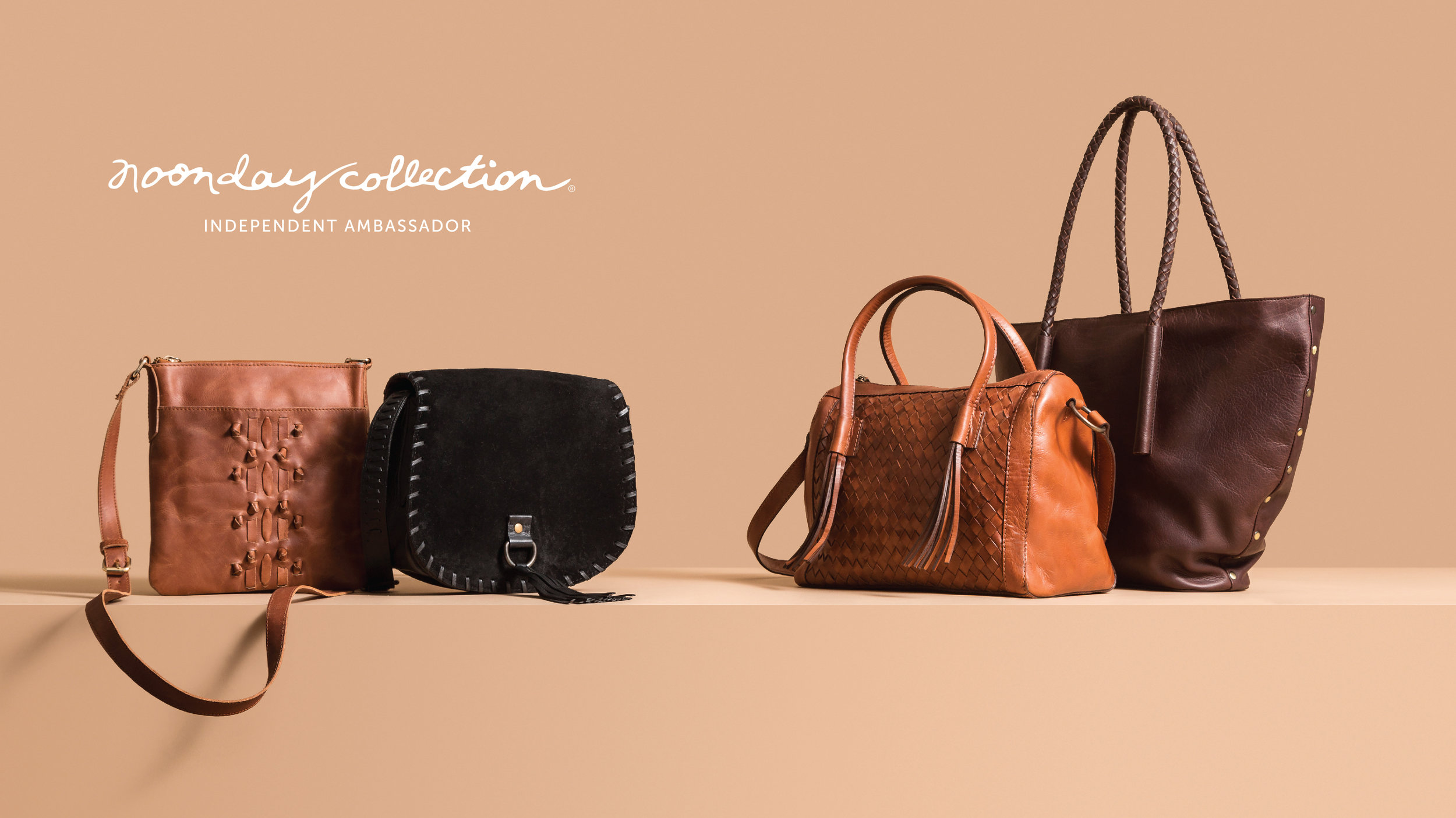 noonday rustic leather tote