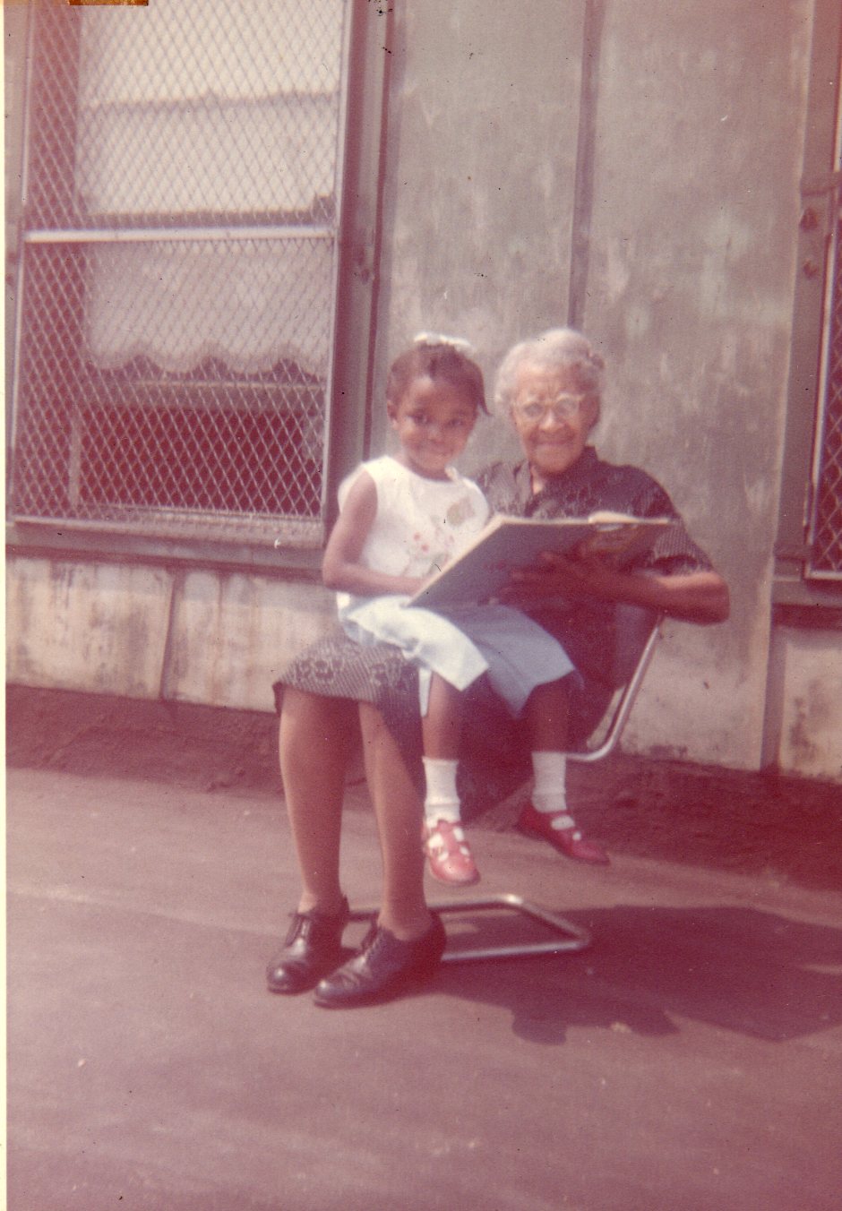 Me and Gramma on Library roof.jpg