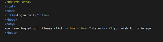 logout page