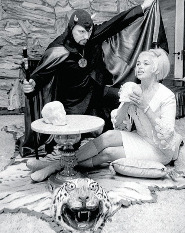 Anton LaVey and Jayne Mansfield, 1967

Founder of the Church of Satan and author of &quot;The Satanic Bible,&quot; LaVey befriended the bombshell actress allegedly when she was embroiled in a custody dispute and asked LaVey to put a hex on her ex-hus