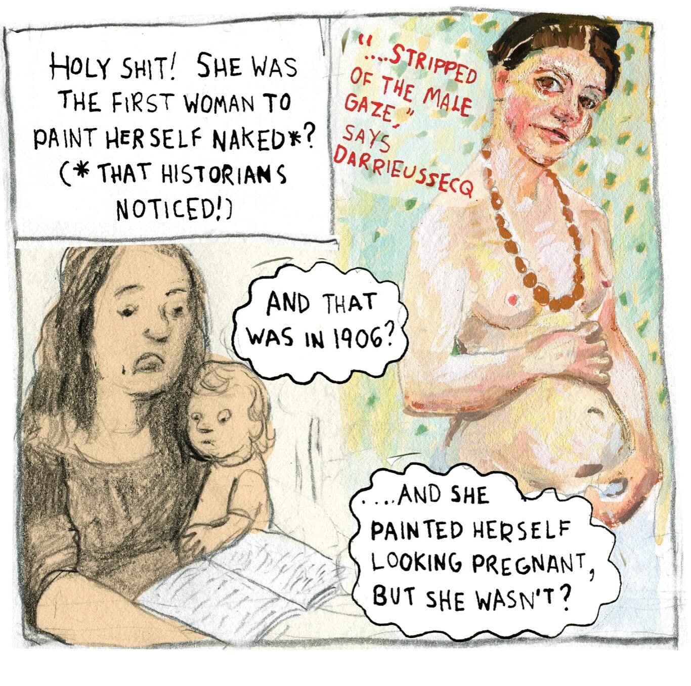 Paula Modersohn-Becker cartoon in @newyorkermag 🥰 by Lauren Weinstein